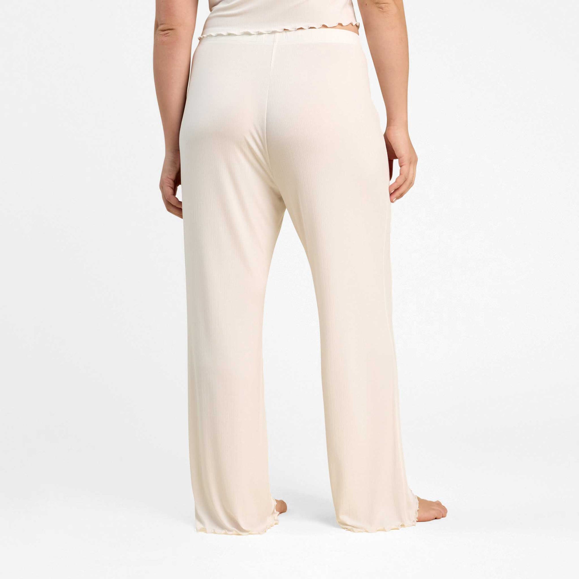 Mini Rib Wide Leg Pant