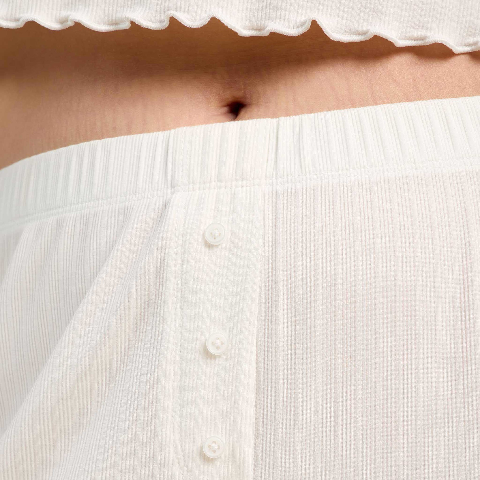 Mini Rib Wide Leg Pant