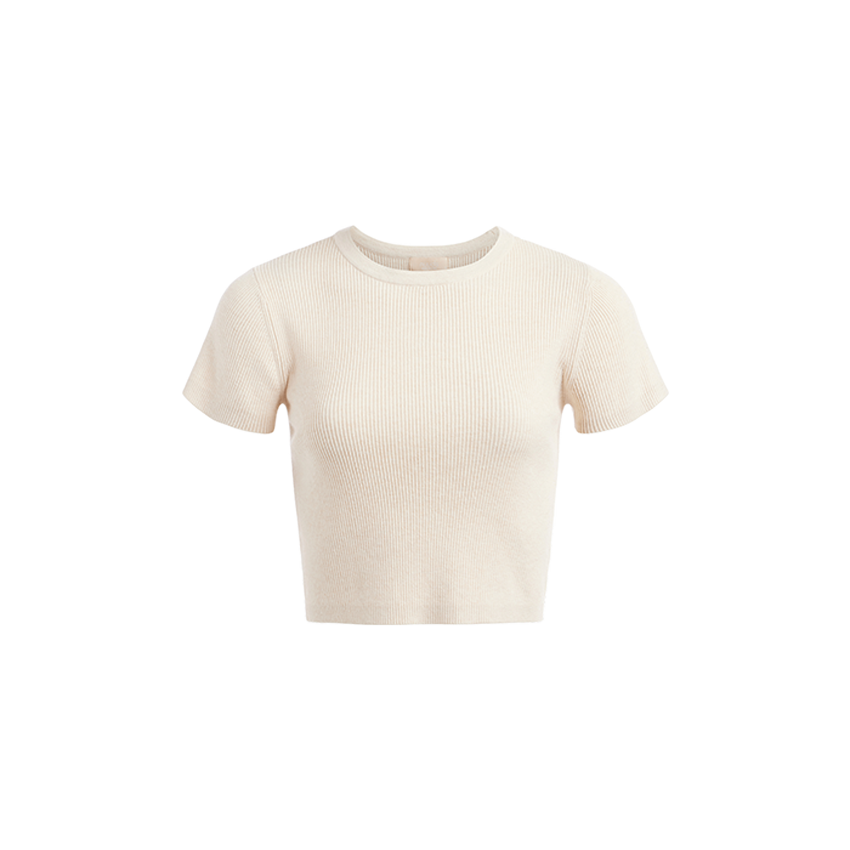 Ribbed Sweater Baby Tee