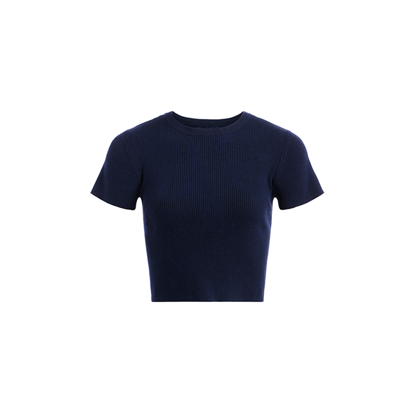 Ribbed Sweater Baby Tee
