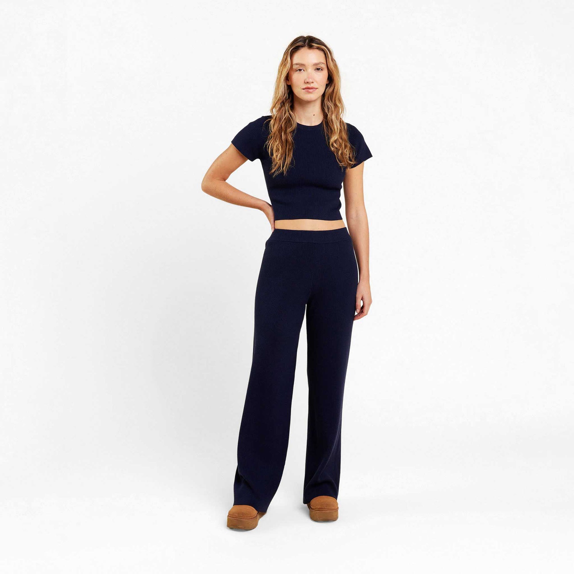 Ribbed Sweater Baby Tee