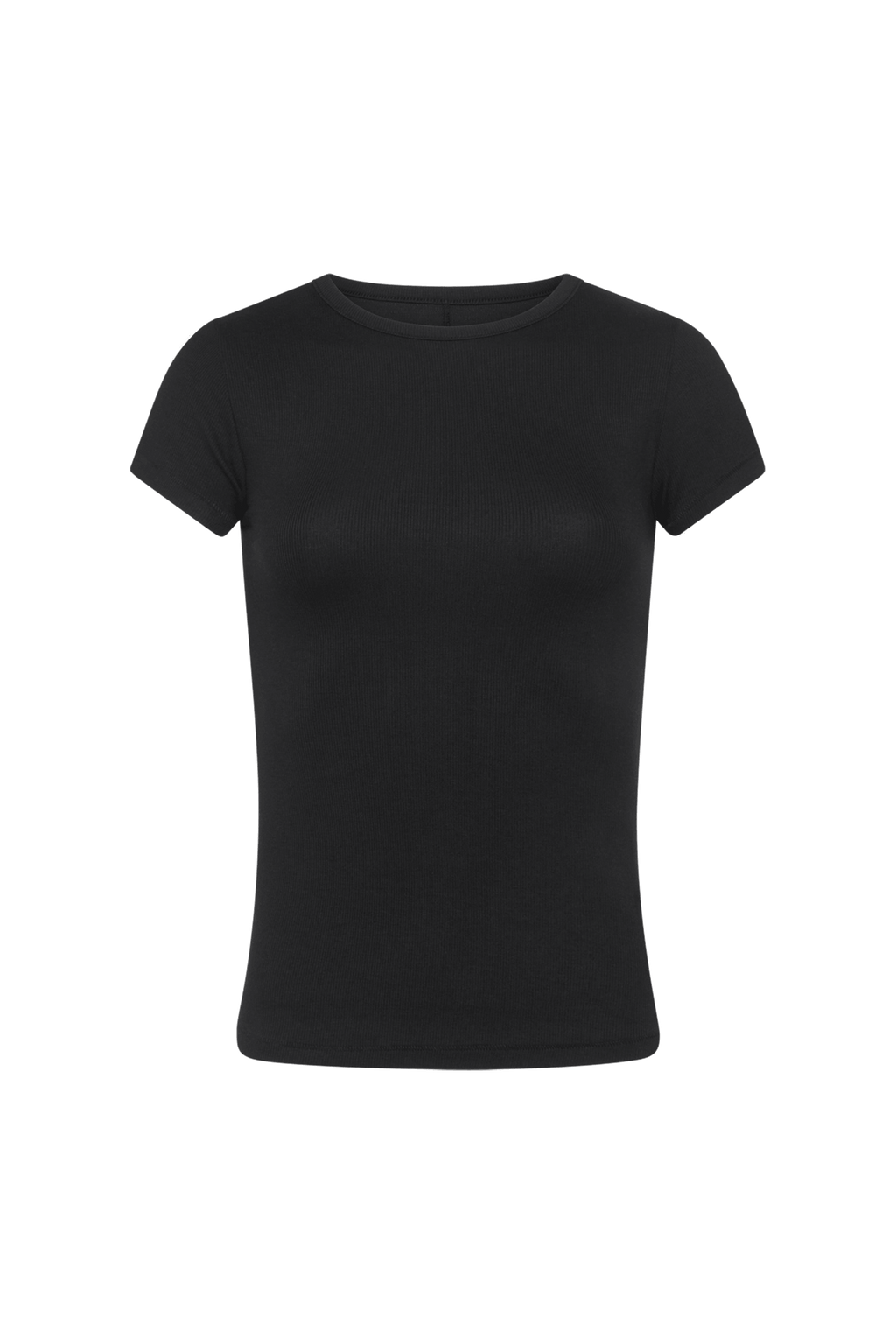 nuuds ribbed t-shirt for women - basic ribbed t-shirt short sleeve top
