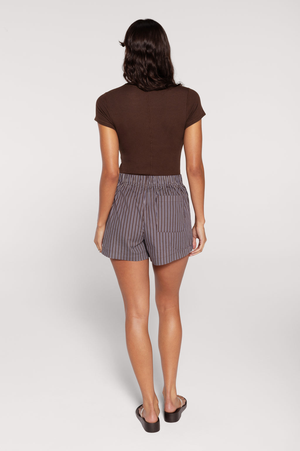 Slinky Rib Tee & Poplin Short