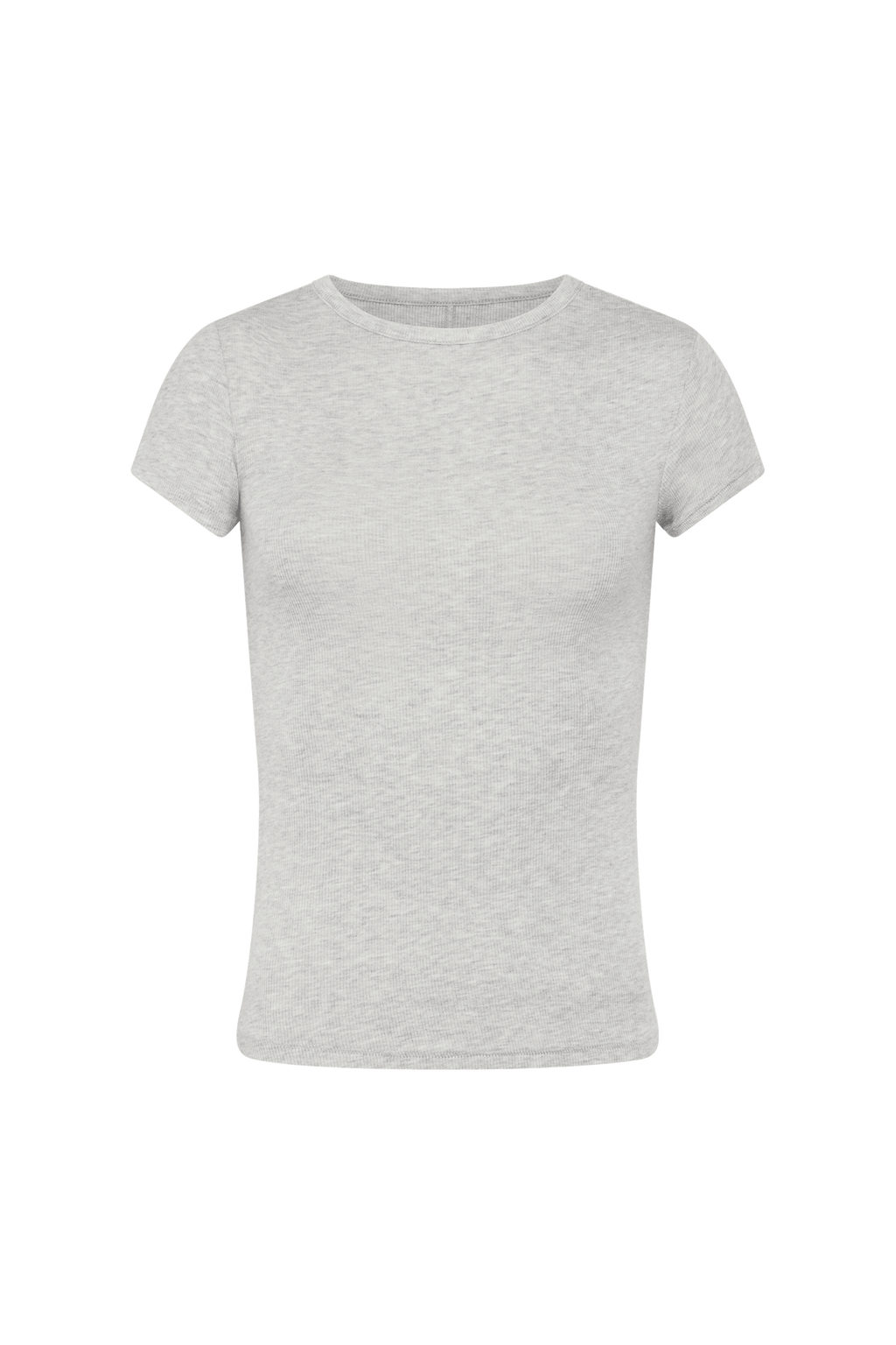 nuuds ribbed t-shirt for women - basic ribbed t-shirt short sleeve top