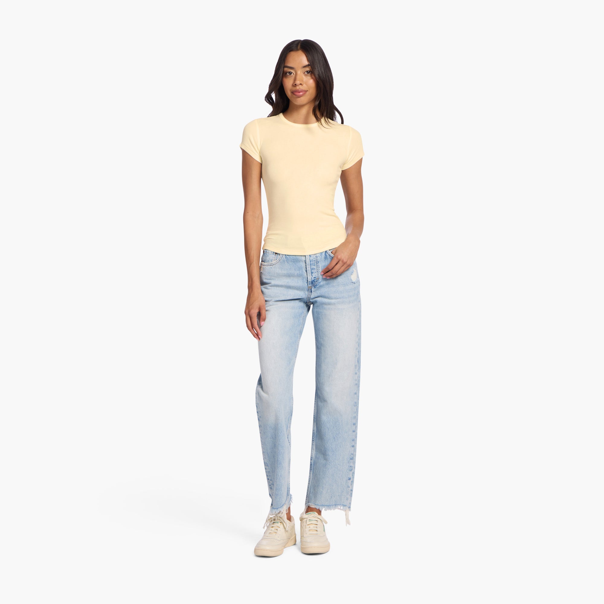 Slinky Rib Tee | Butter