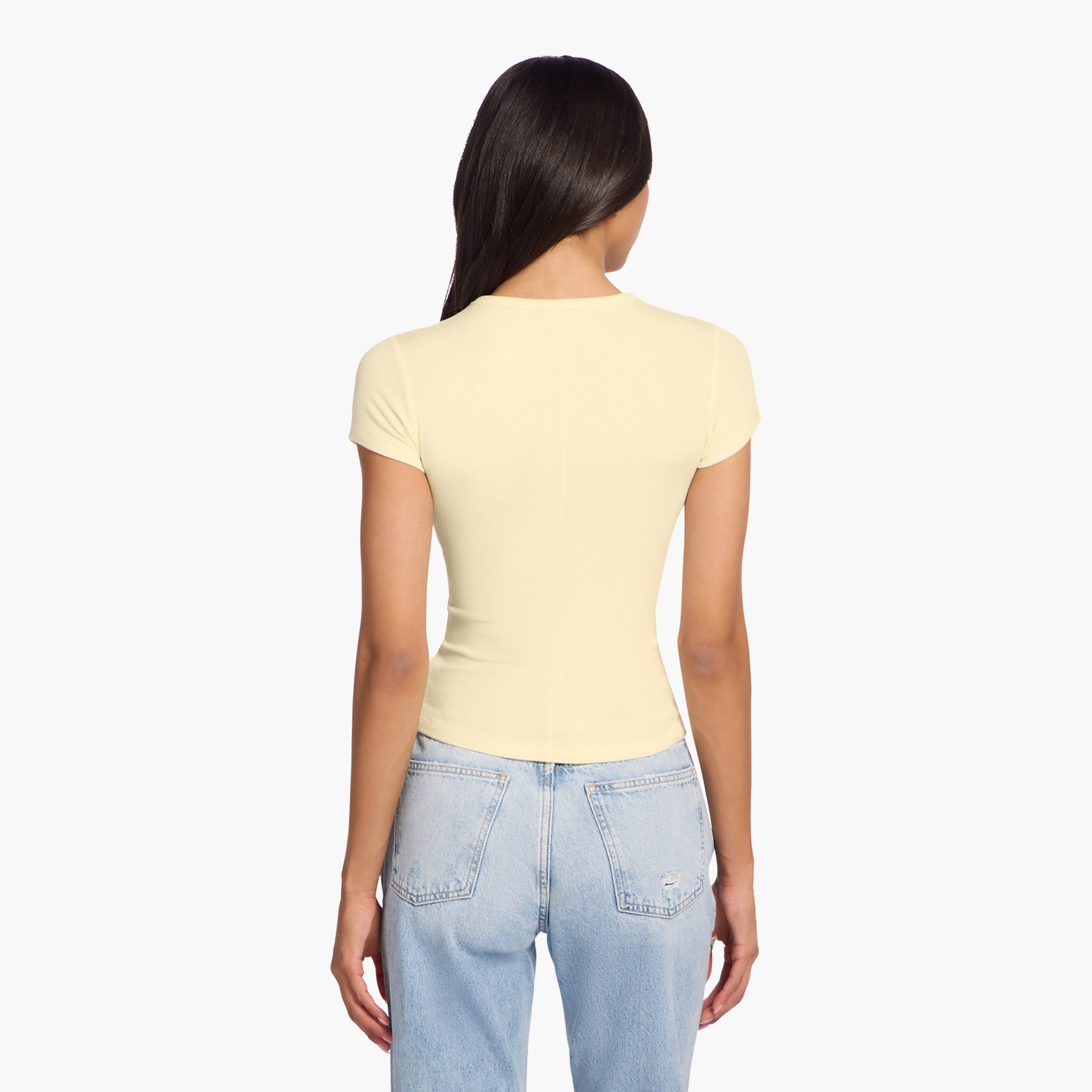 Slinky Rib Tee | Butter