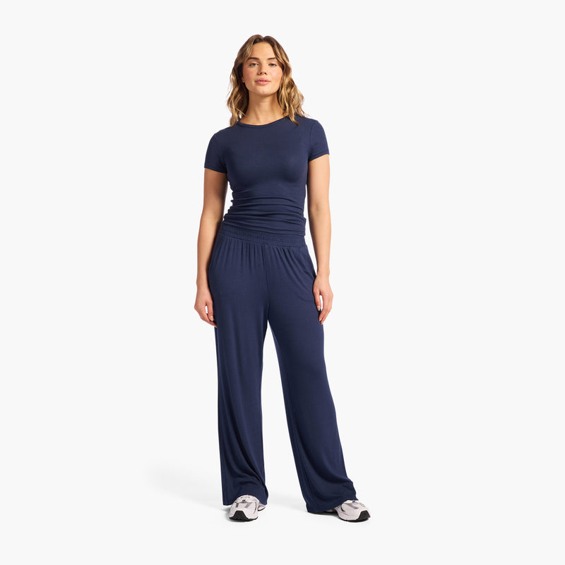 Slinky Rib Wide Leg Pant image 