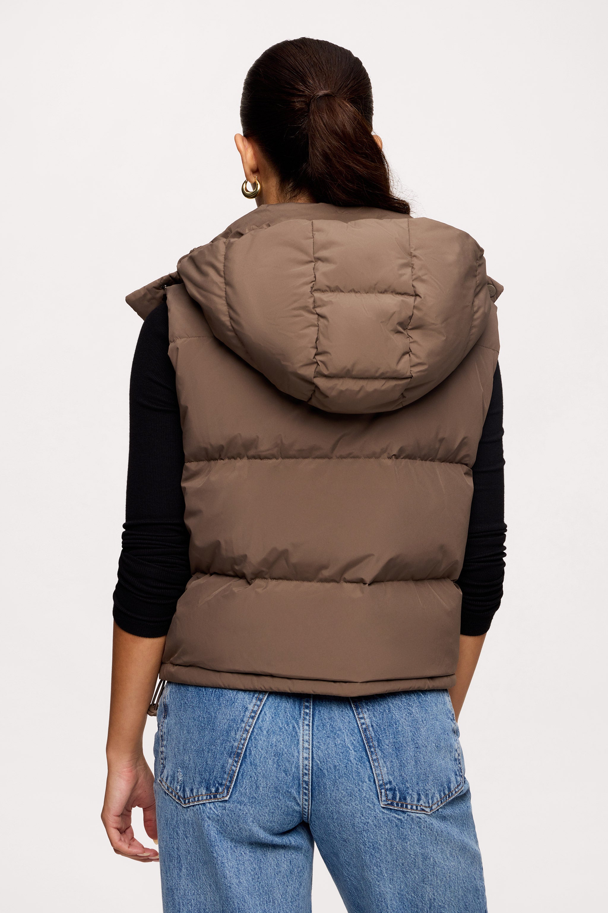 nuuds peak puffer vest – lightweight puffer vest women insulated vest cozy layering outerwear
