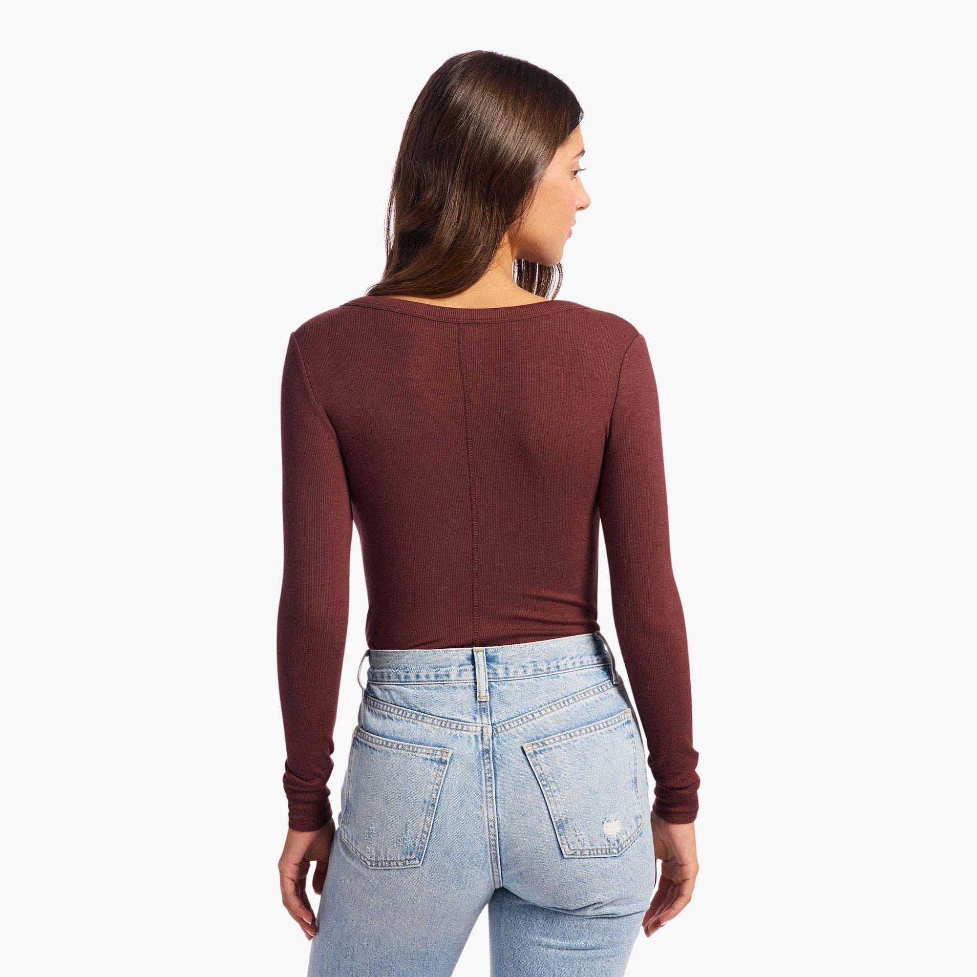 Slinky Rib Long Sleeve Bodysuit