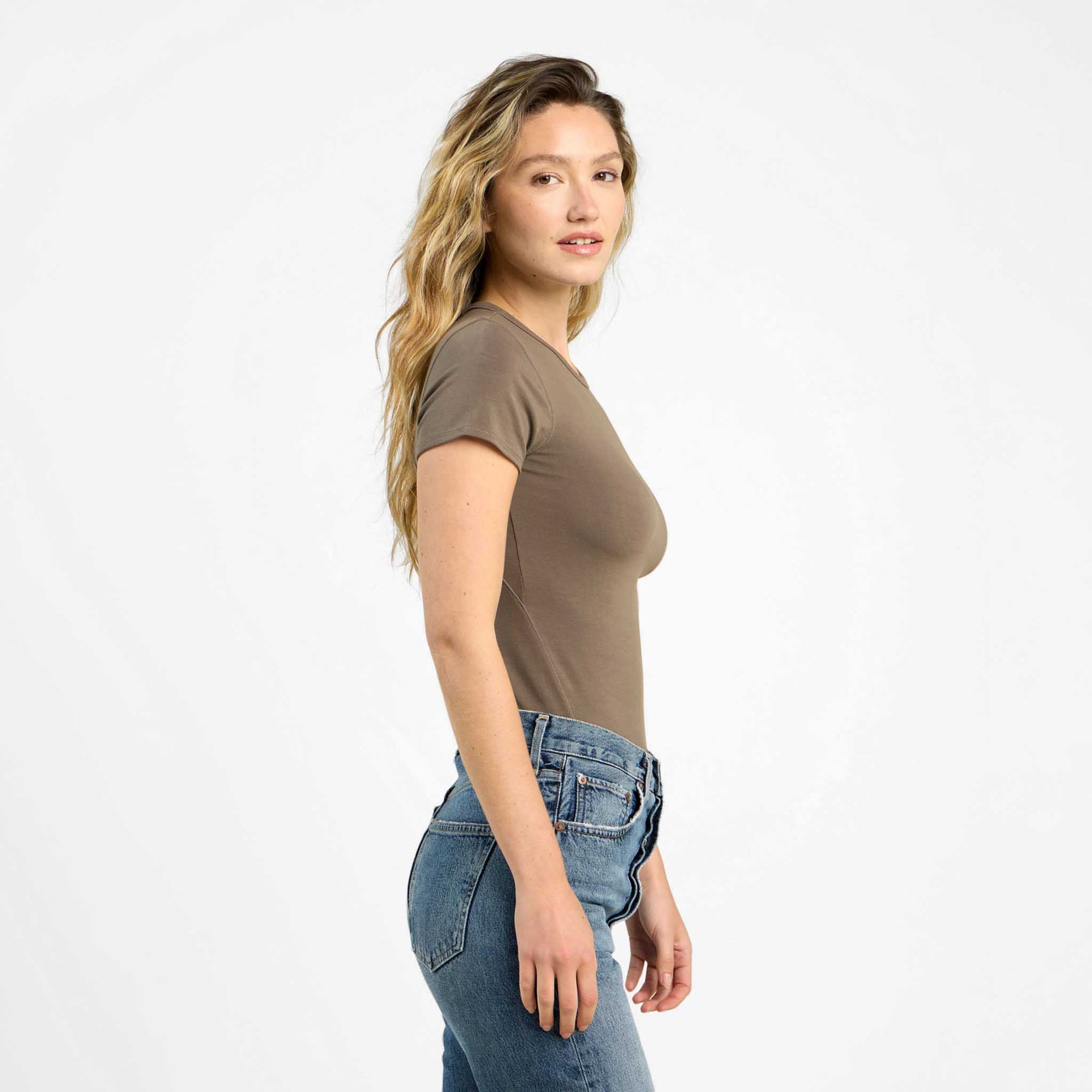 SwiftStretch Seamed Tee