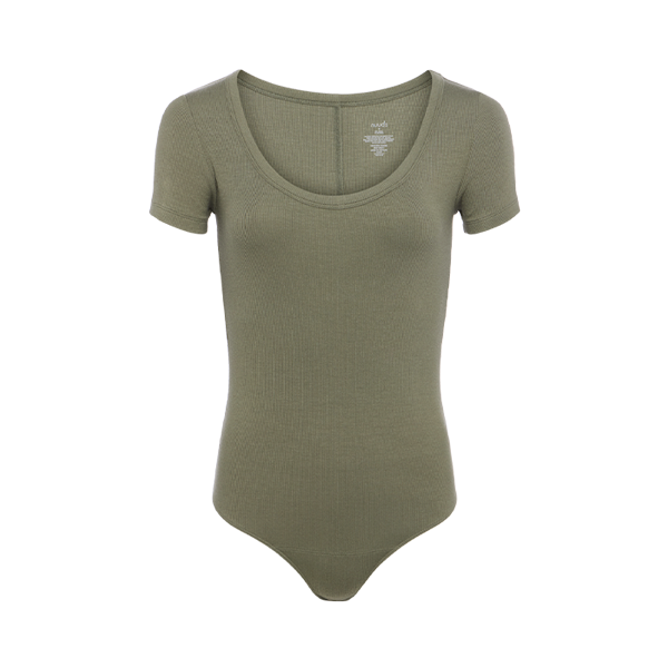 Slinky Rib Short Sleeve Bodysuit