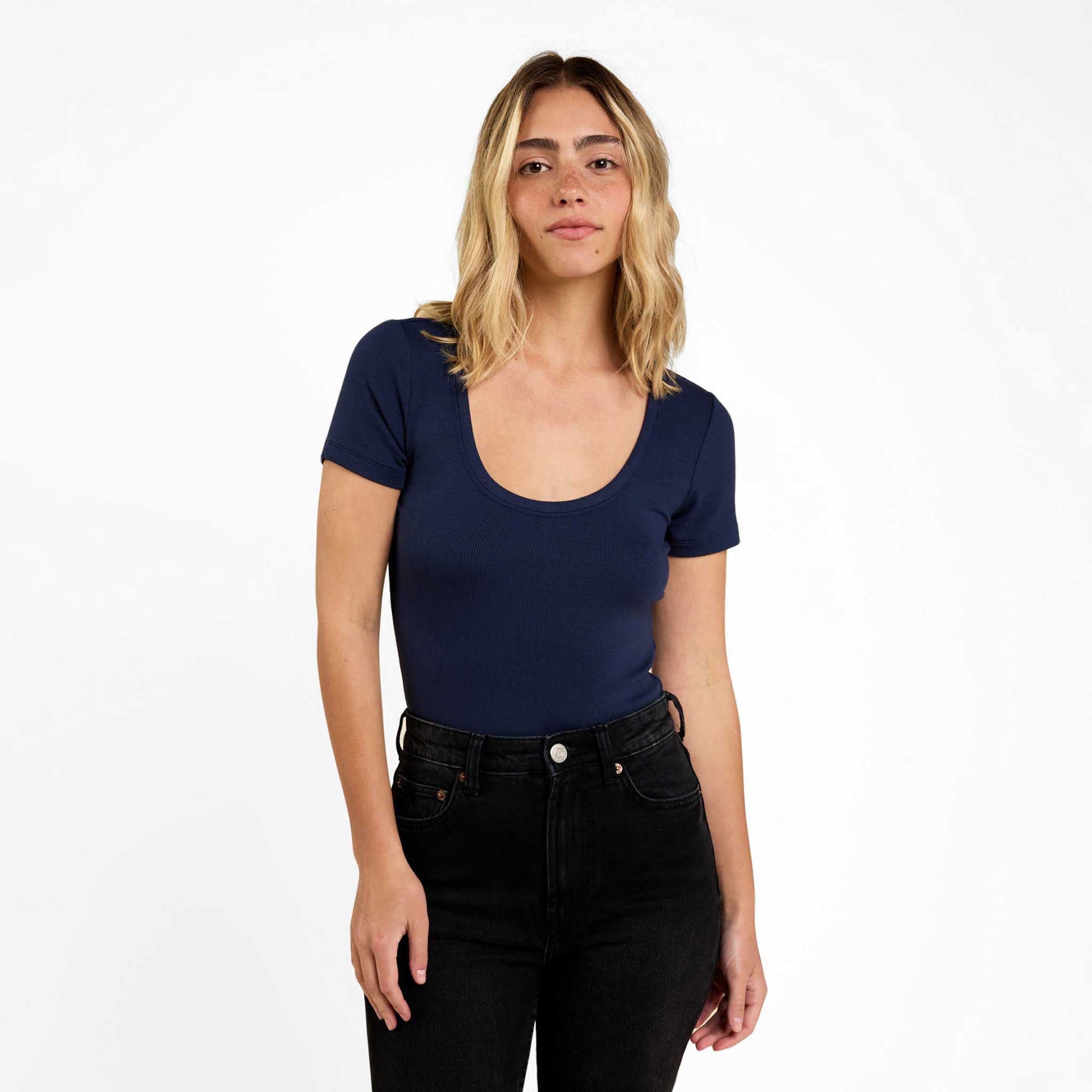 Slinky Rib Short Sleeve Bodysuit