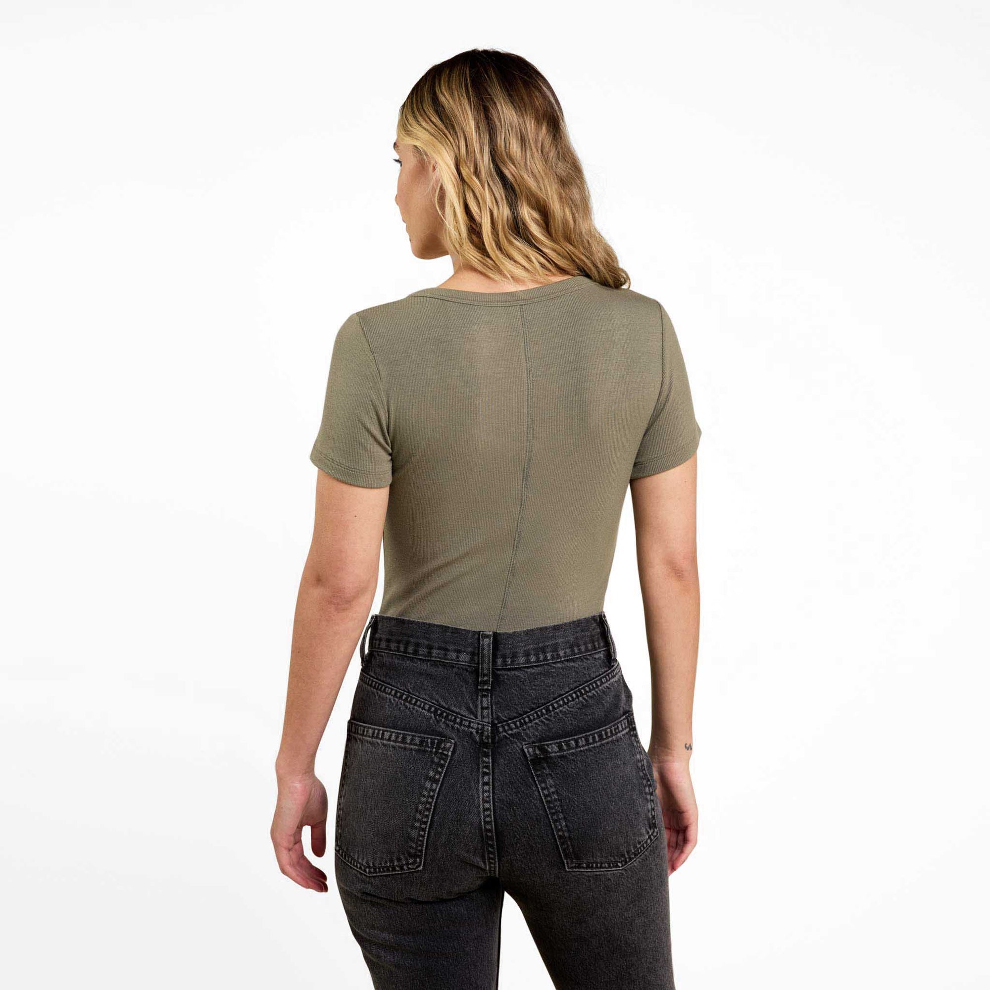 Slinky Rib Short Sleeve Bodysuit