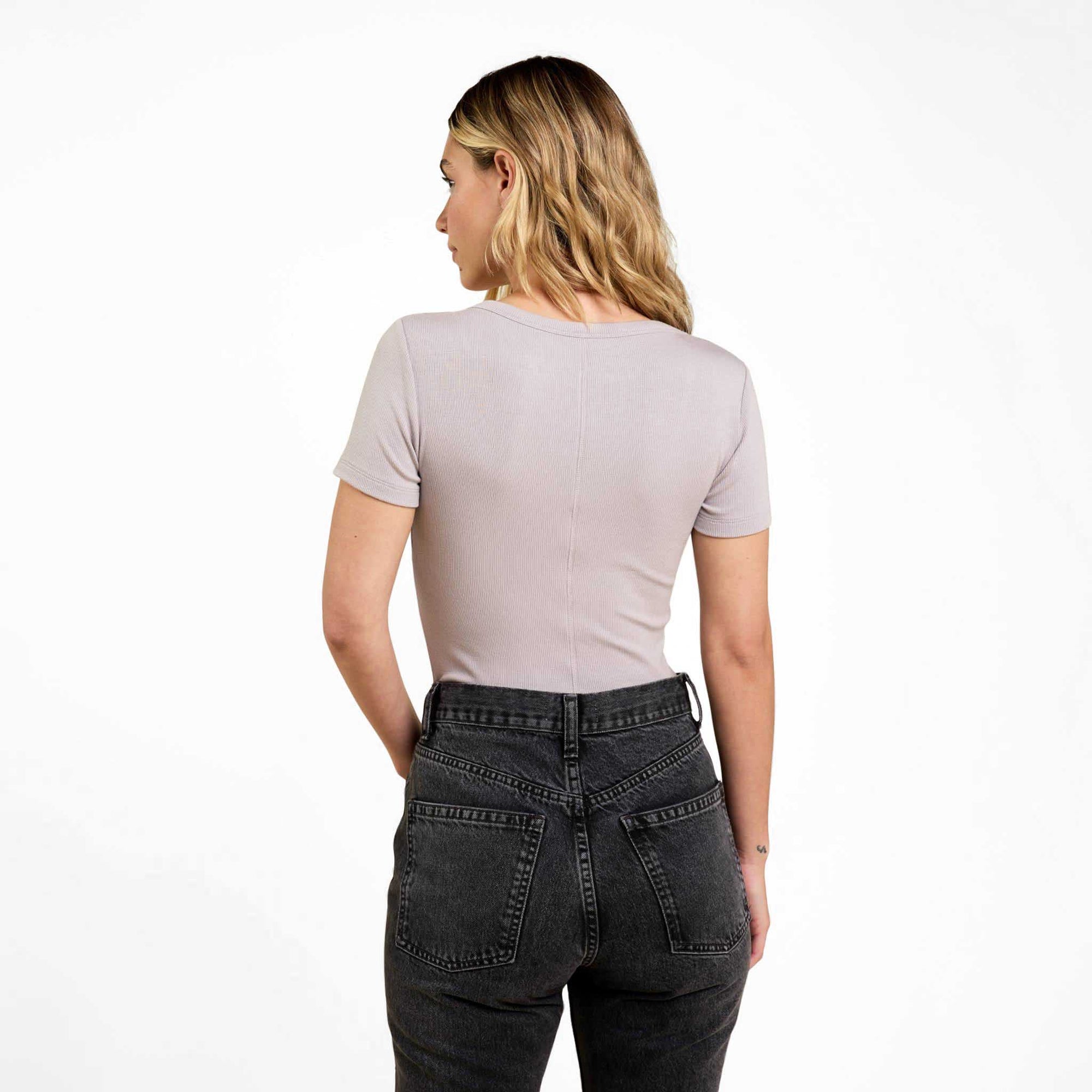 Slinky Rib Short Sleeve Bodysuit
