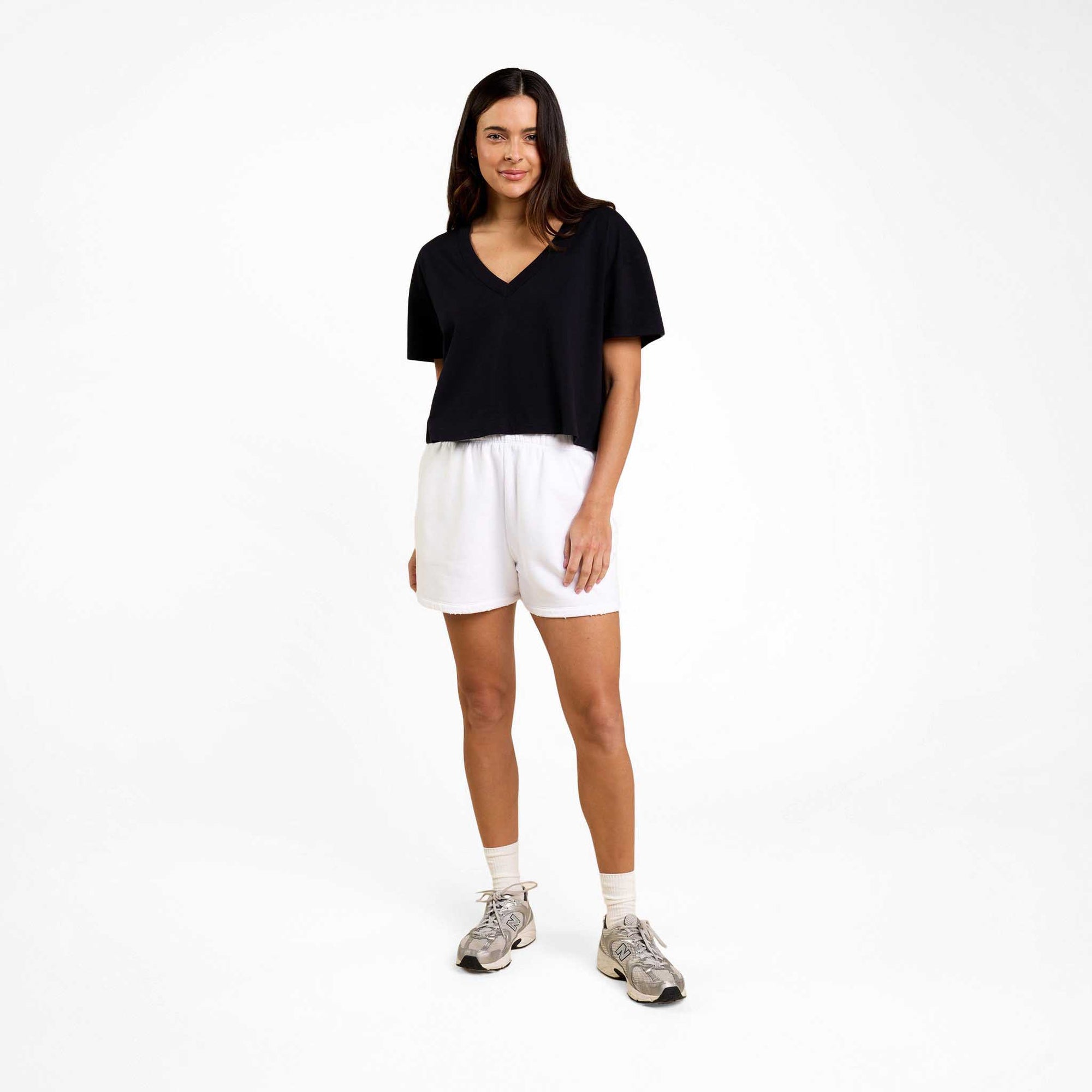 Boxy V-Neck Tee