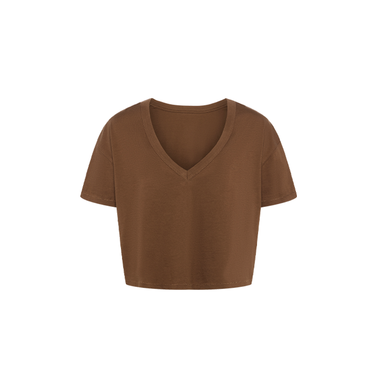 Boxy V-Neck Tee