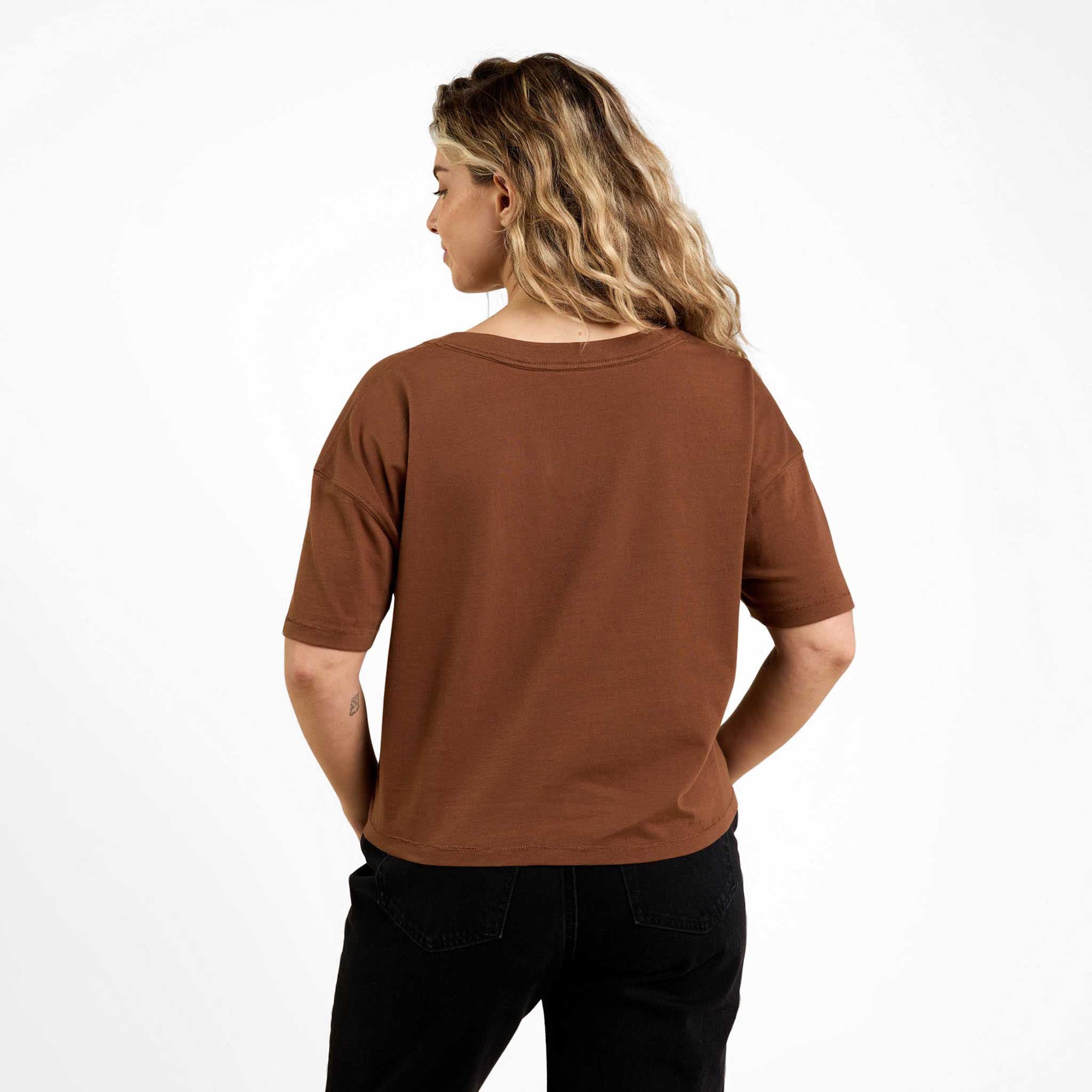 Boxy V-Neck Tee