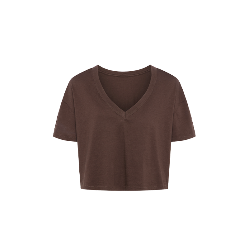 Boxy V-Neck Tee