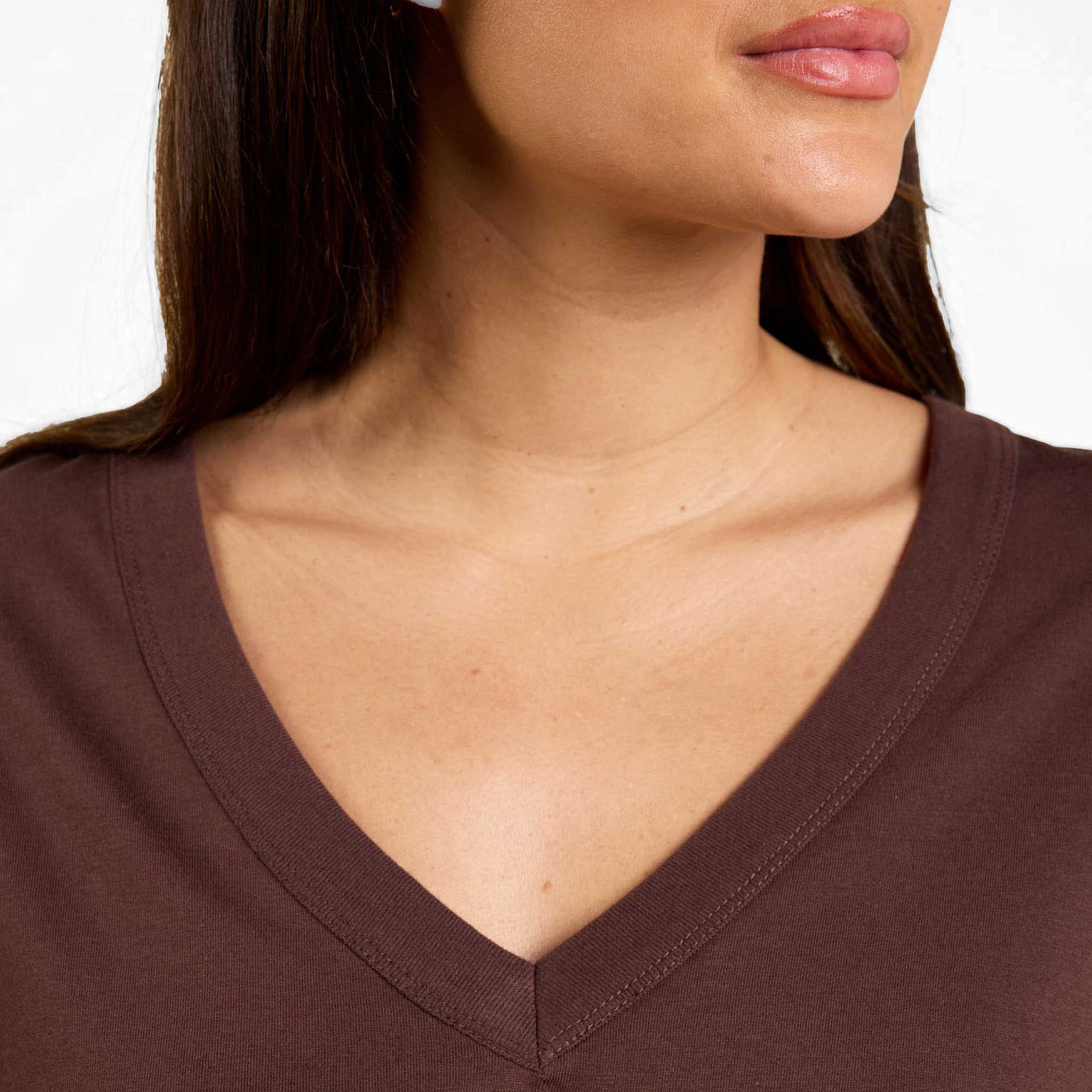 Boxy V-Neck Tee