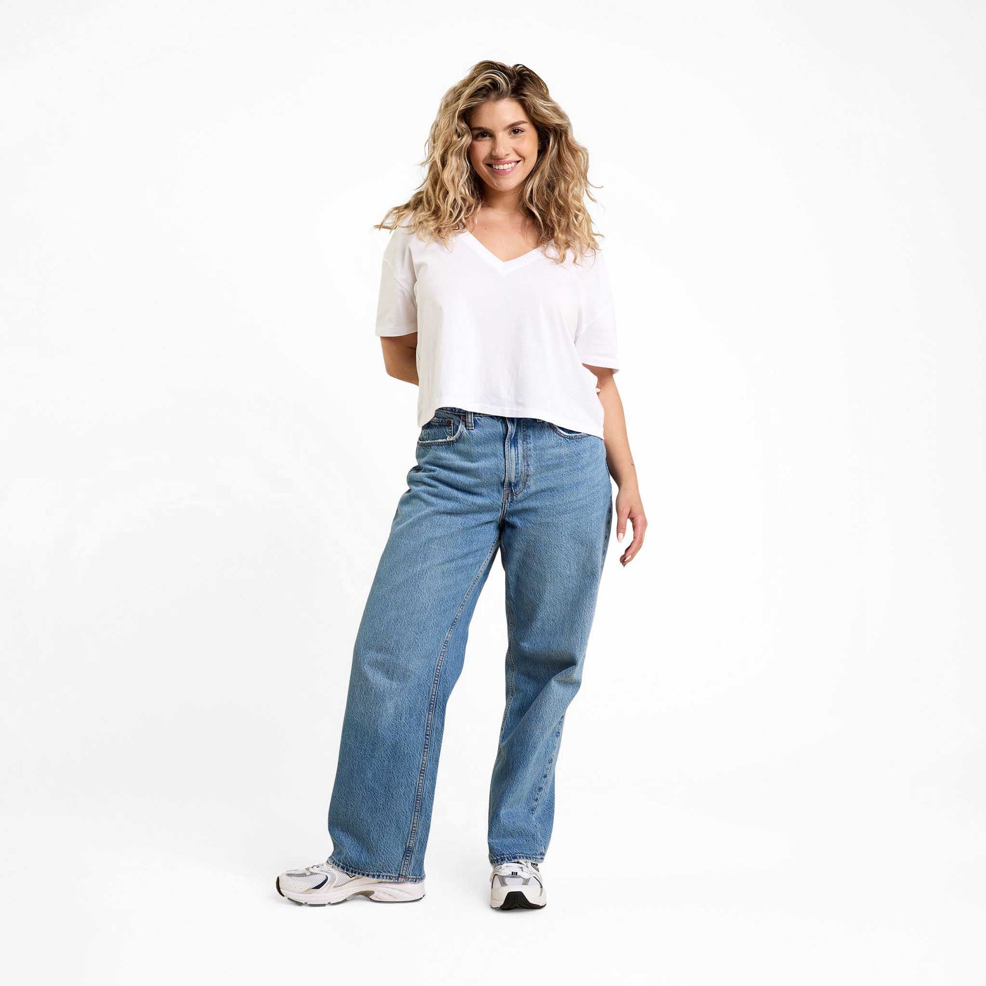 Boxy V-Neck Tee