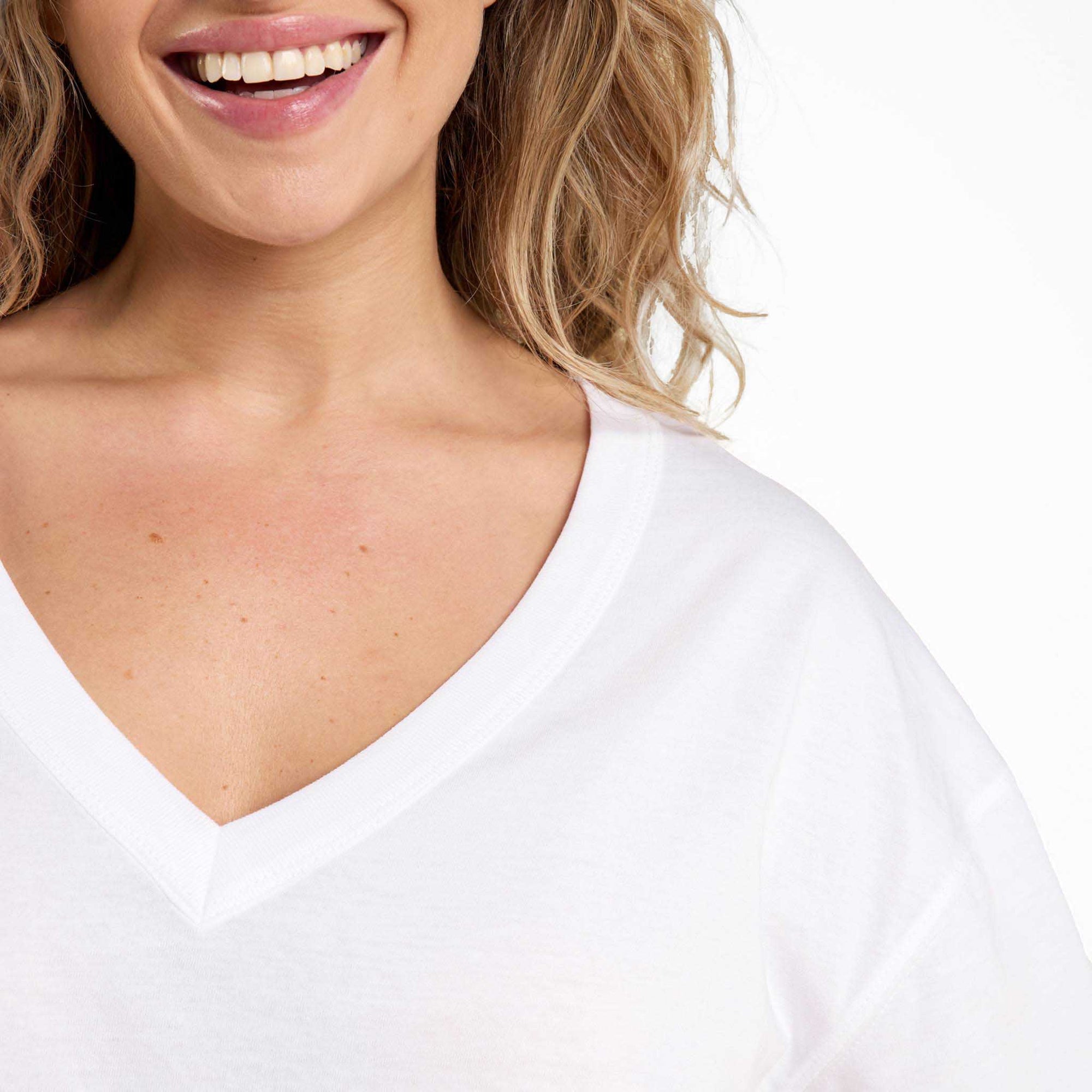 Boxy V-Neck Tee