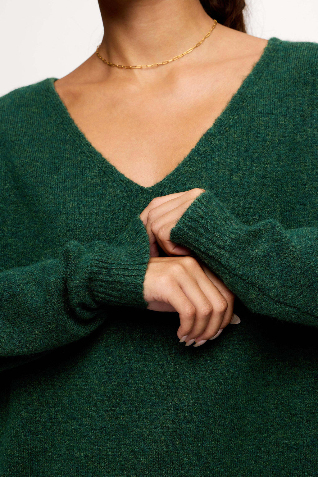 Cozy Knit V-Neck Sweater