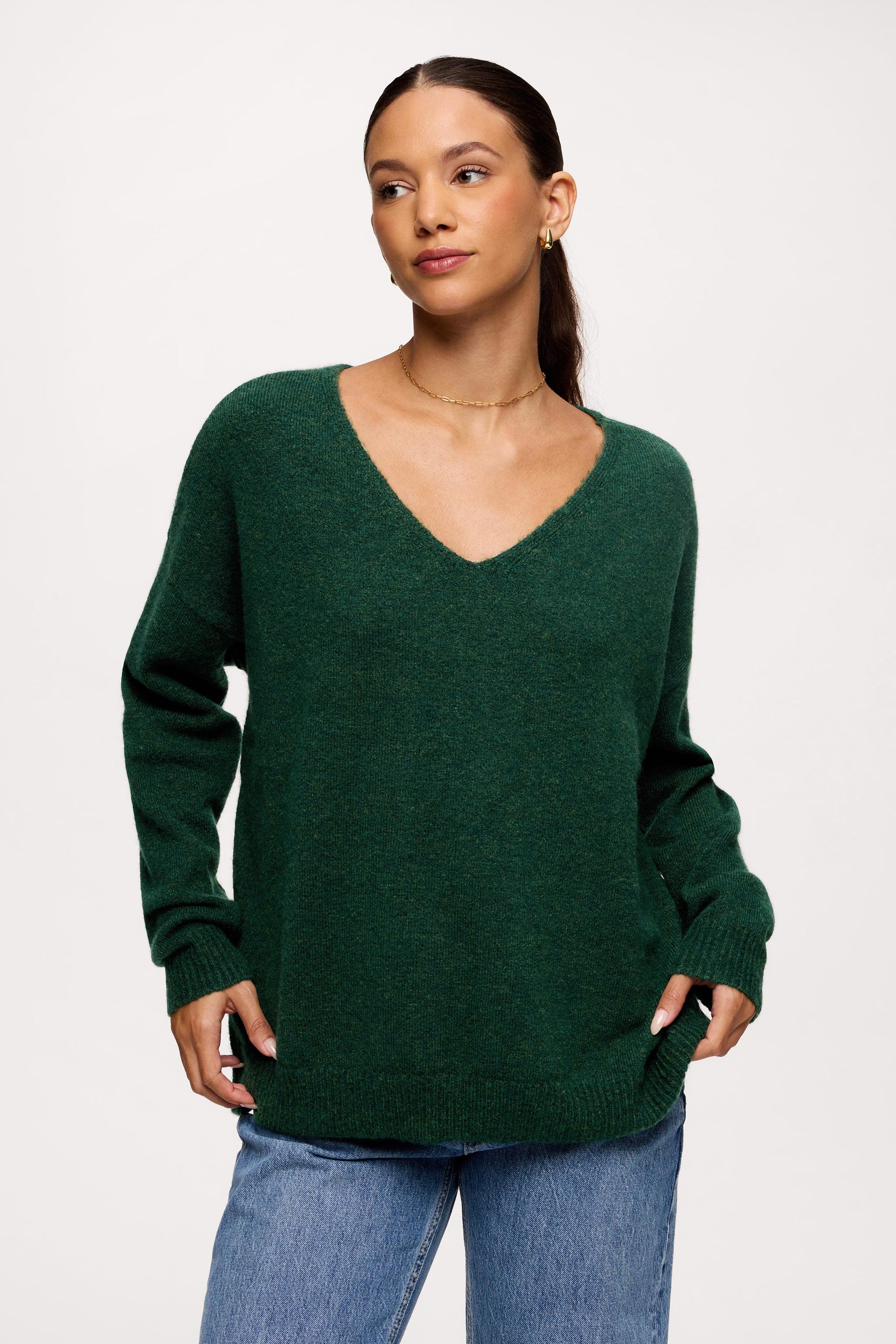 Cozy Knit V-Neck Sweater