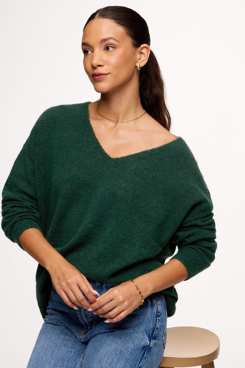 Cozy Knit V-Neck Sweater