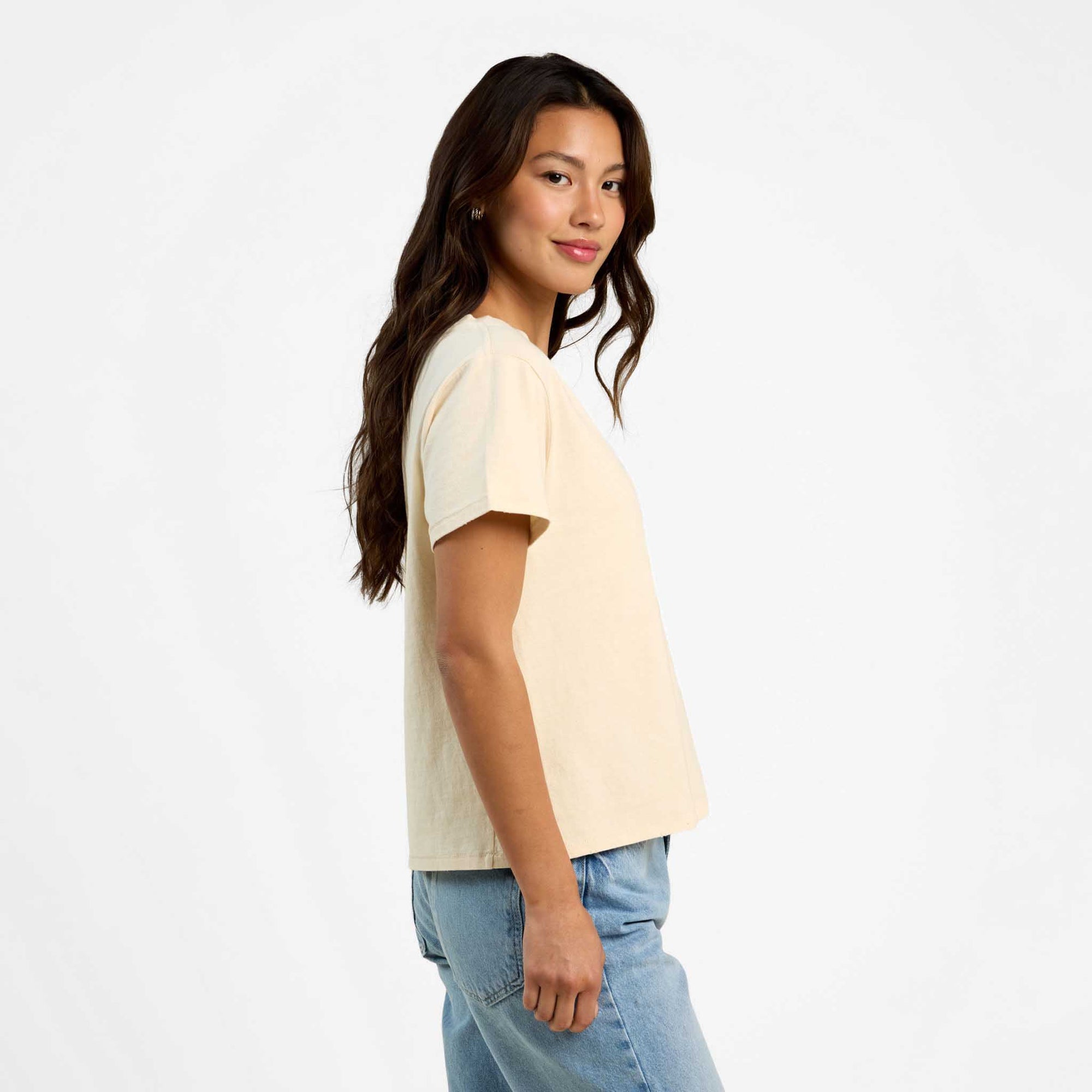 Vintage Cotton V-Neck Everyday T-Shirt