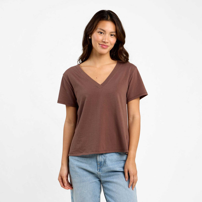 Vintage Cotton V-Neck Everyday T-Shirt image 