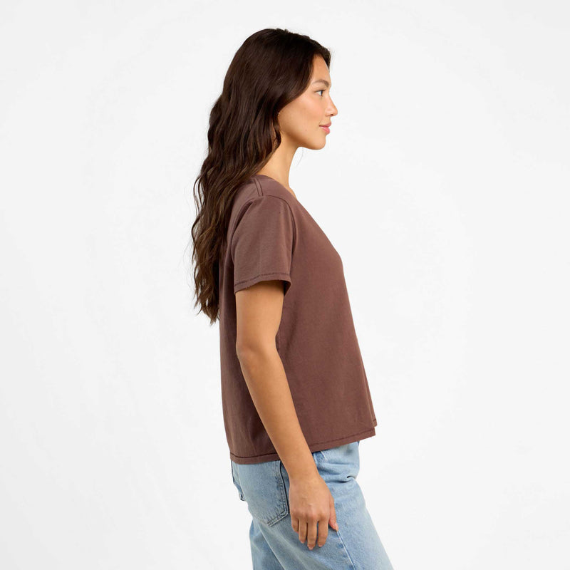 Vintage Cotton V-Neck Everyday T-Shirt image 