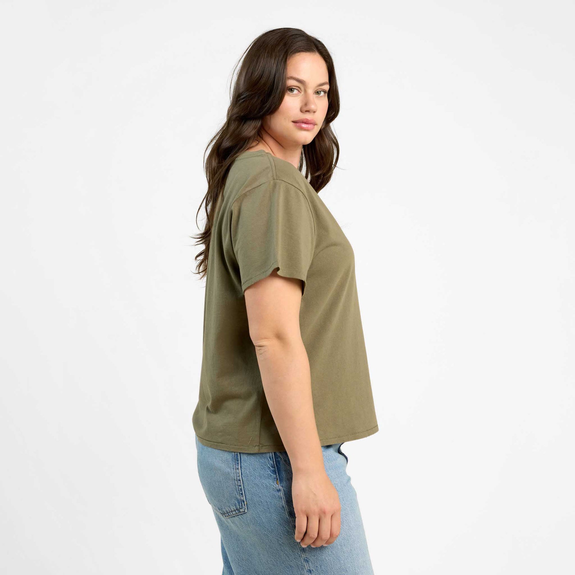Vintage Cotton V-Neck Everyday T-Shirt