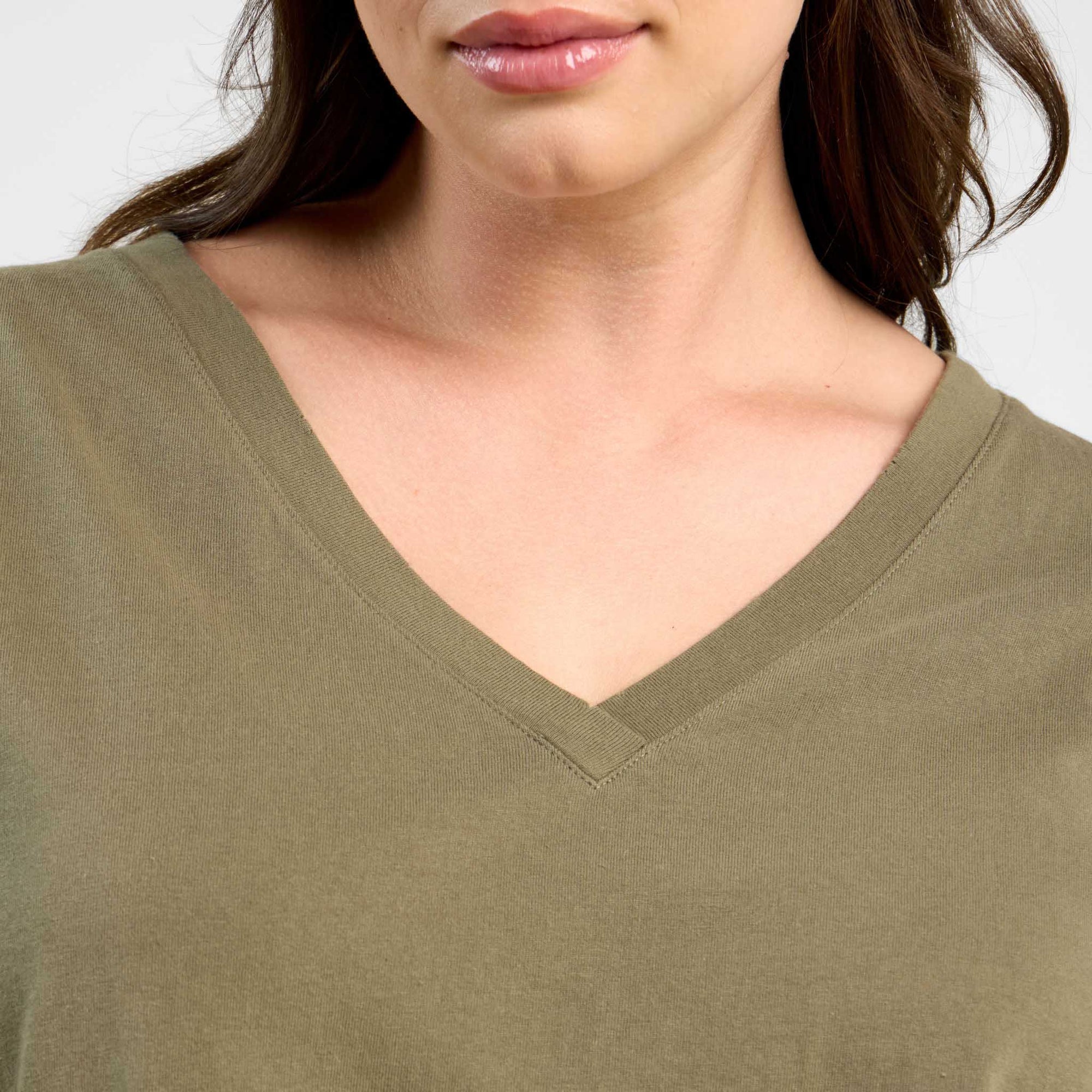 Vintage Cotton V-Neck Everyday T-Shirt