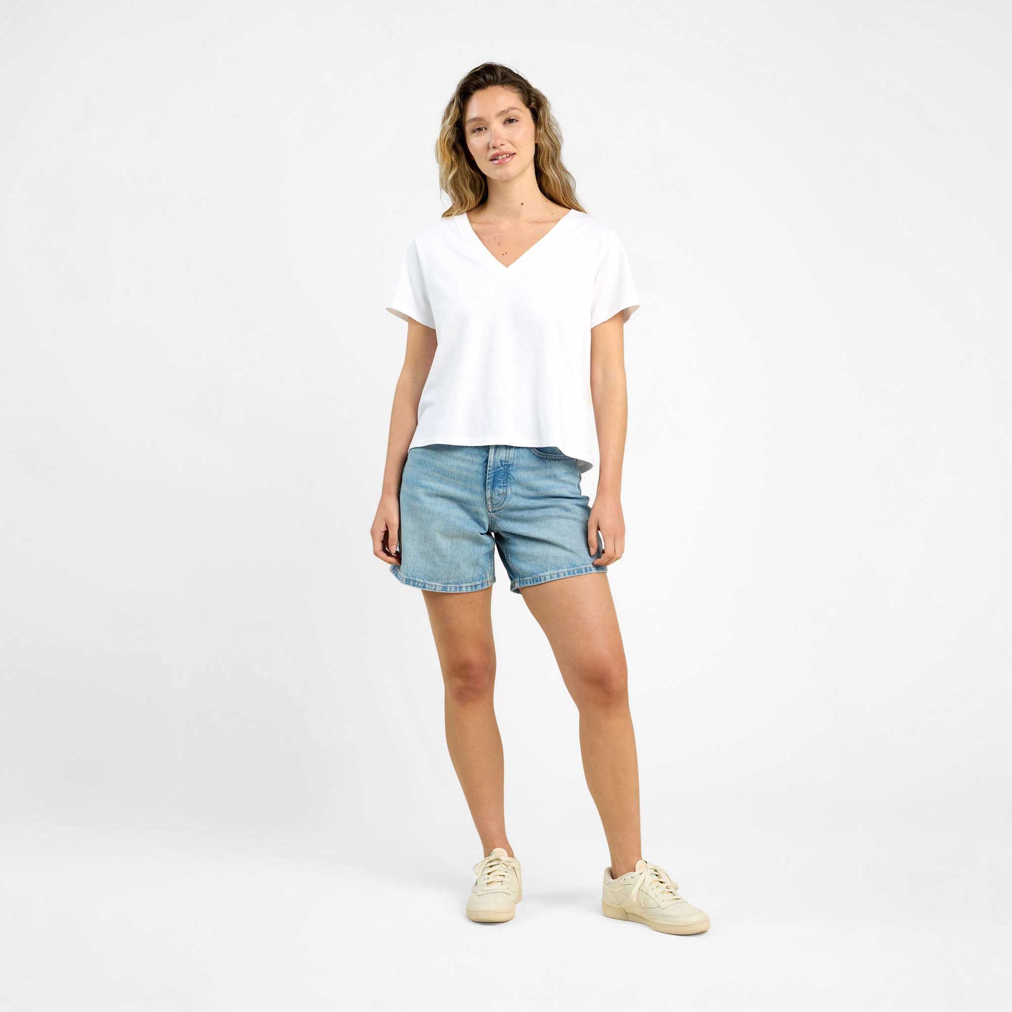 Vintage Cotton V-Neck Everyday T-Shirt