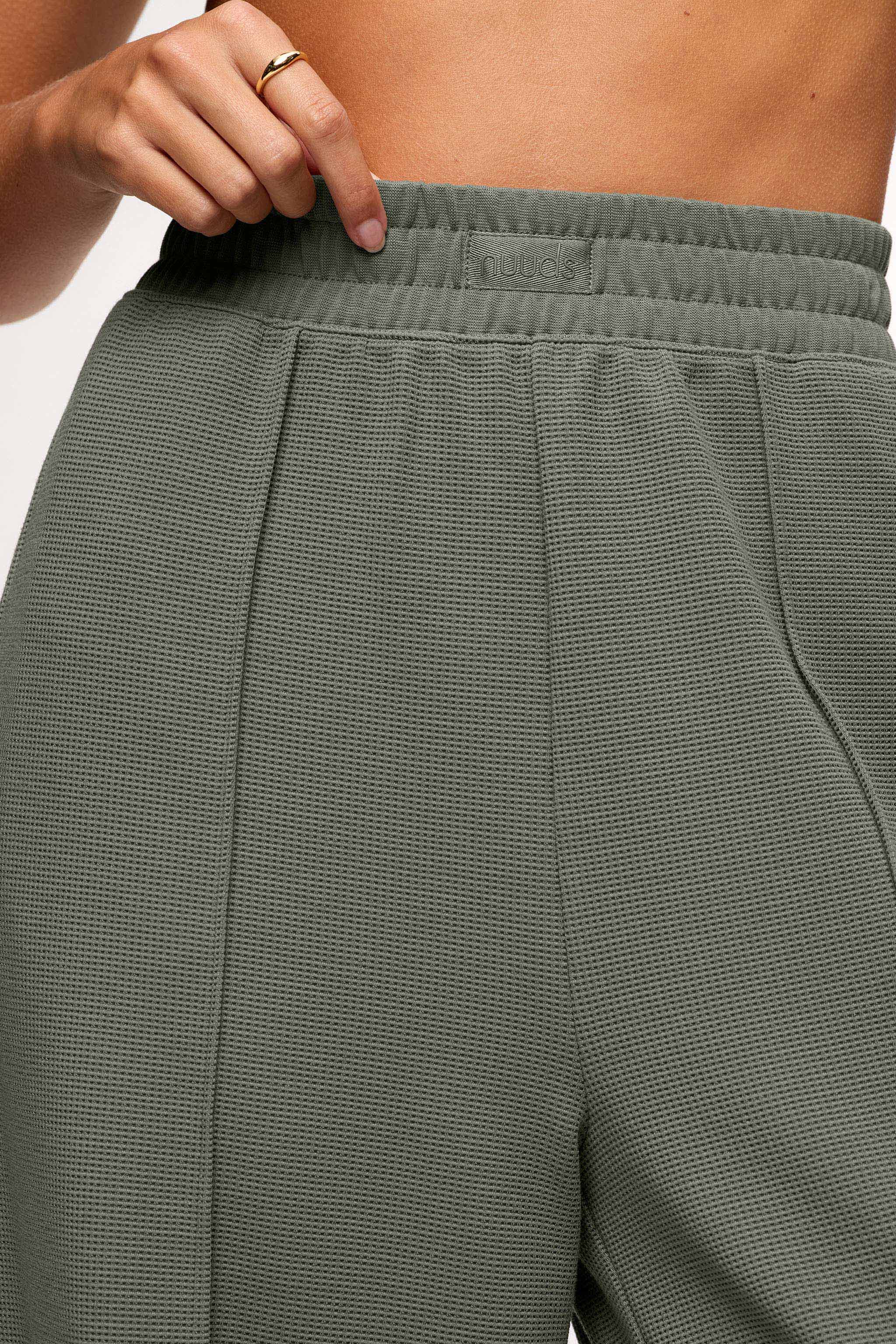 Performance Waffle Wide Leg Pant