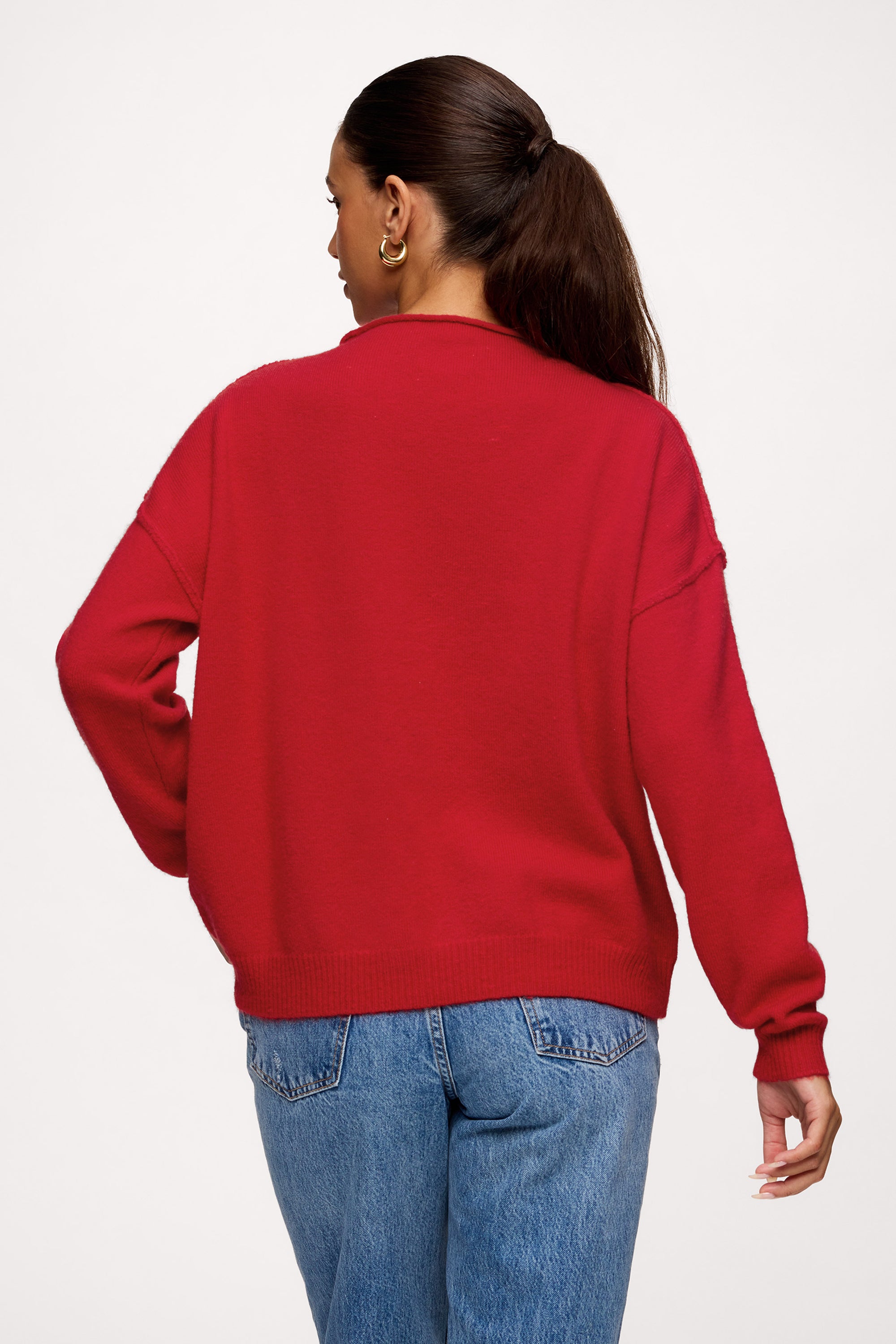 Cozy Knit Mockneck Sweater