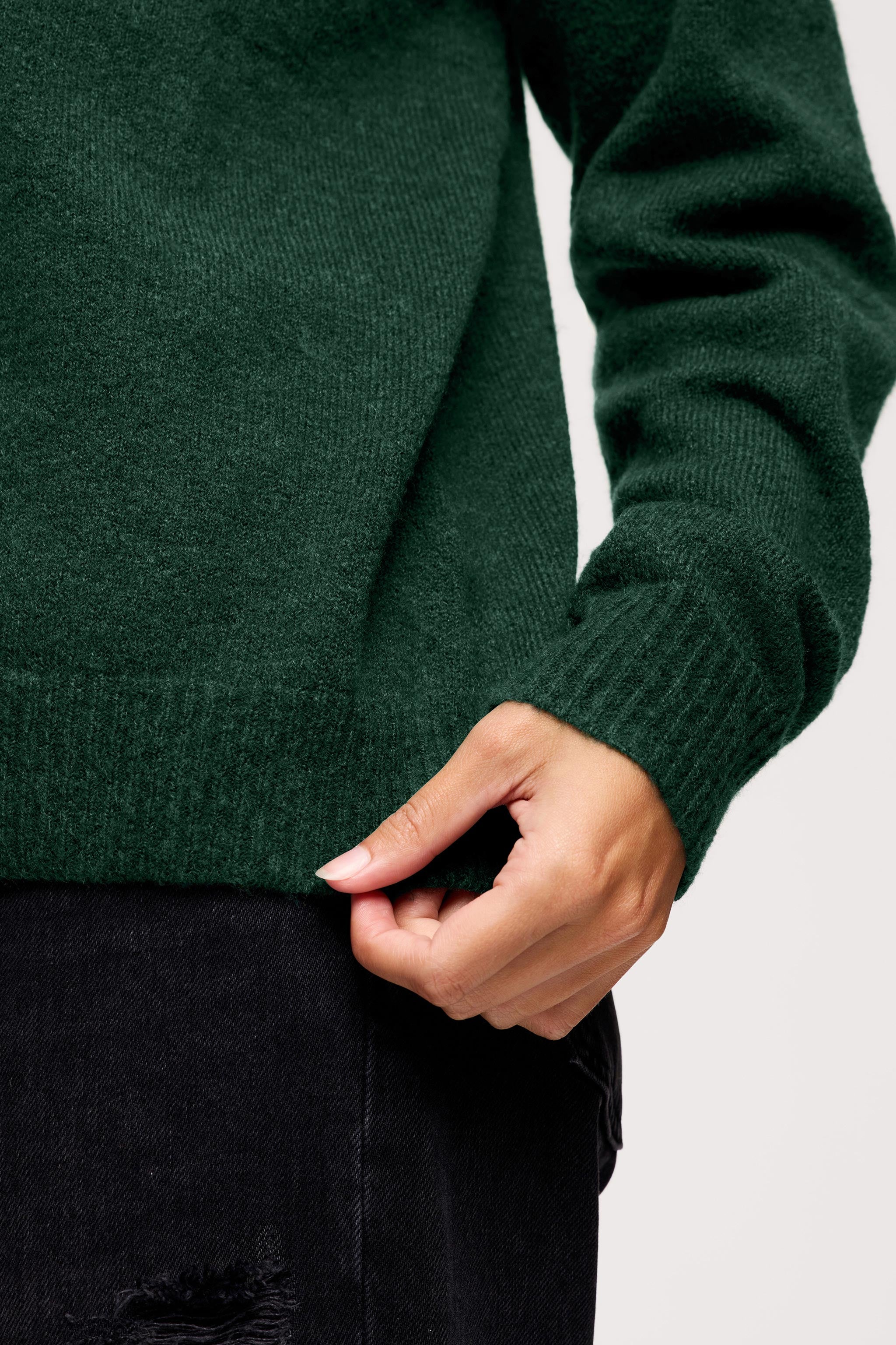 Cozy Knit Mockneck Sweater