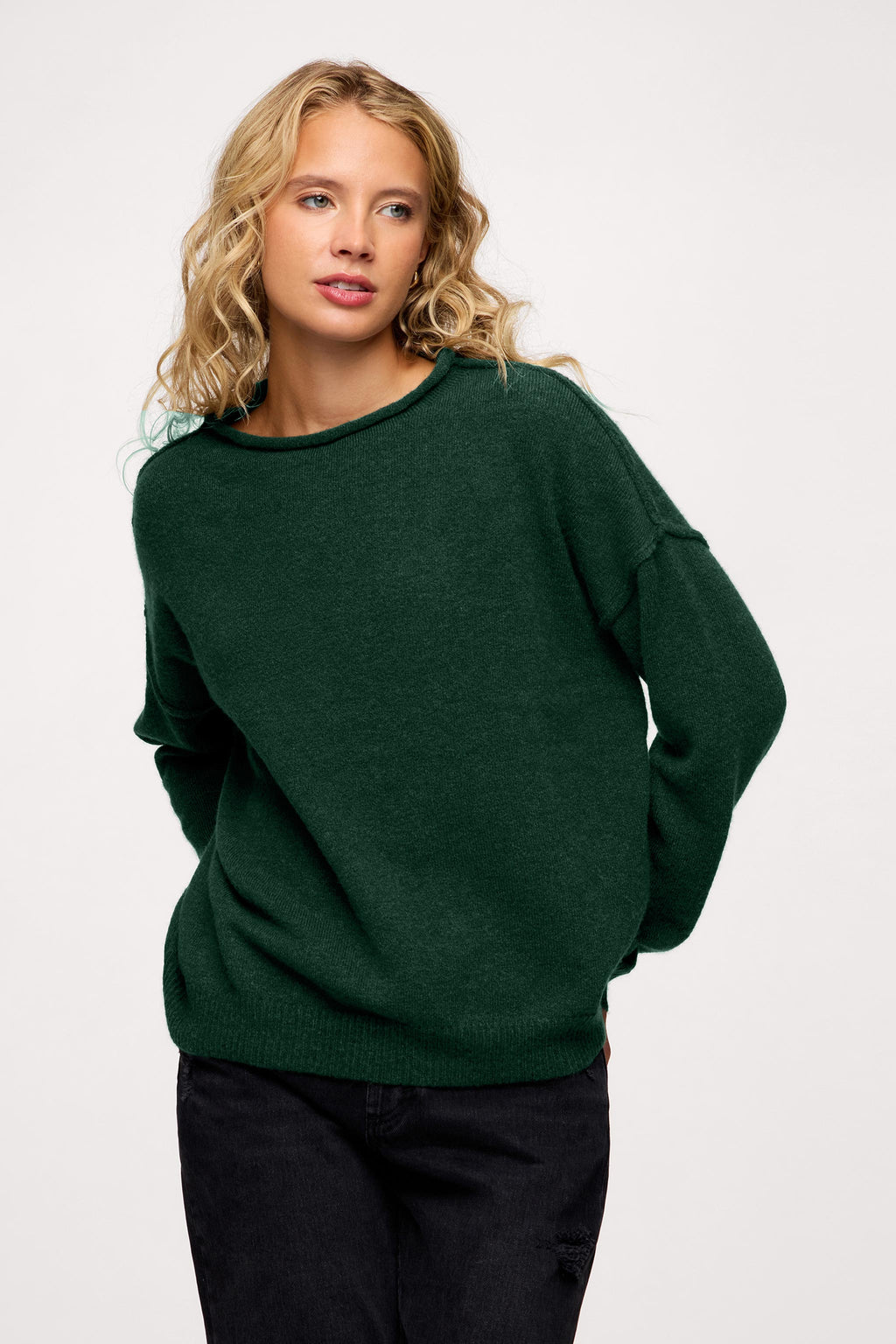 Cozy Knit Mockneck Sweater
