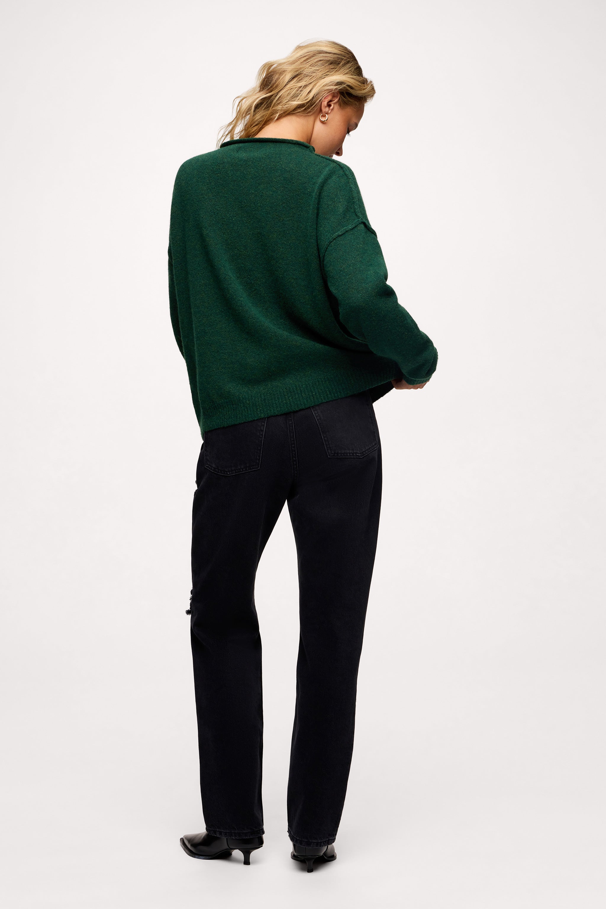 Cozy Knit Mockneck Sweater