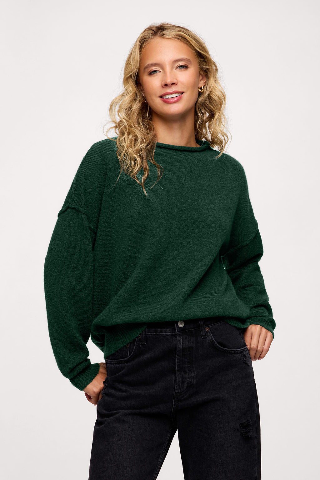 Cozy Knit Mockneck Sweater