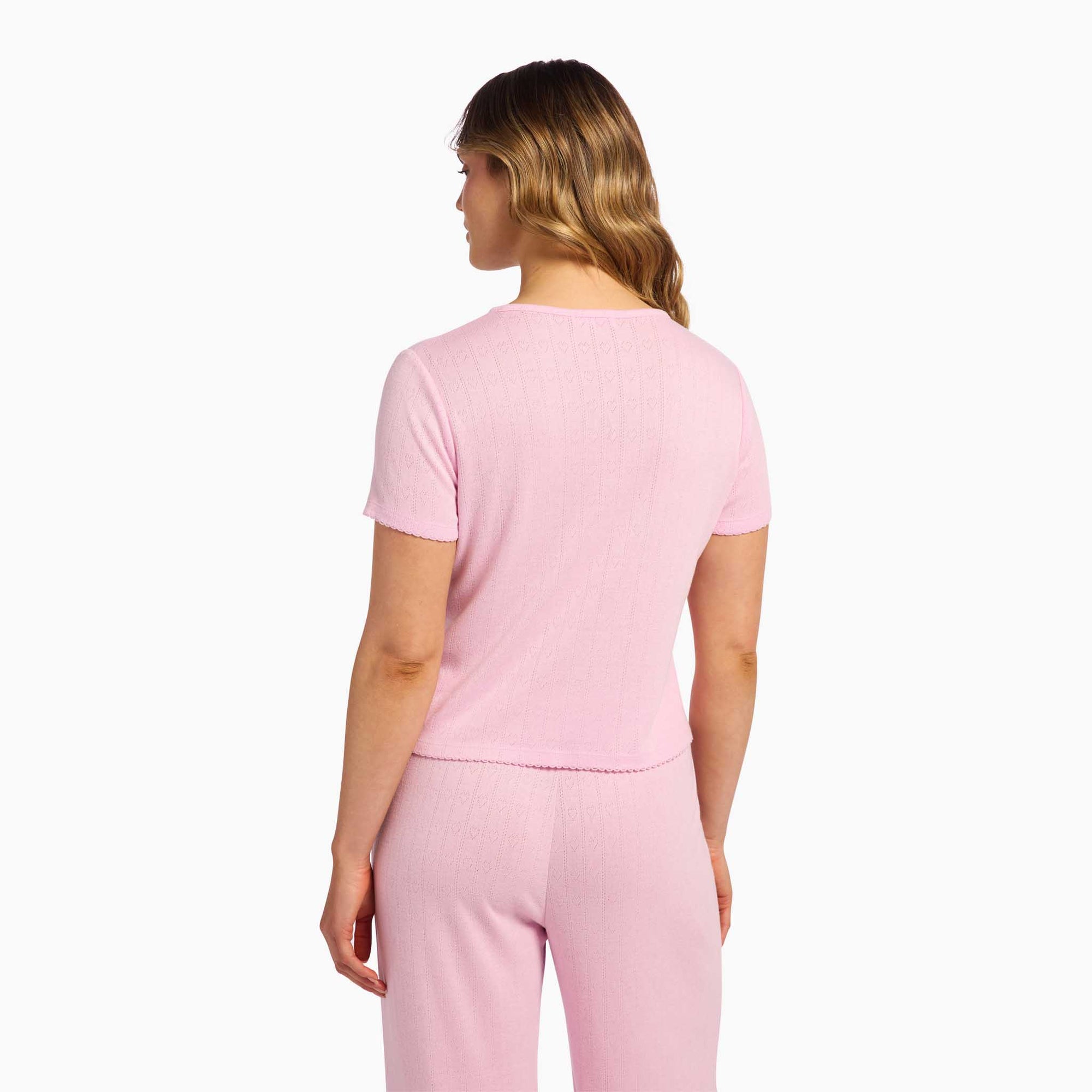 Heart Pointelle Tee