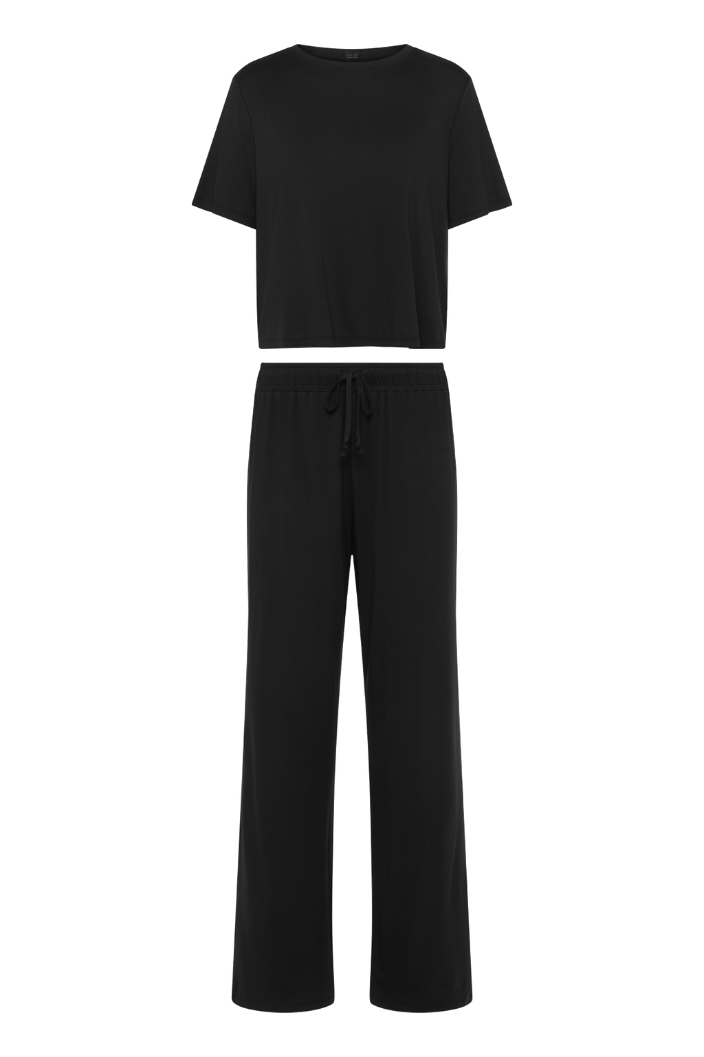 nuuds women’s matching pajama set - soft cooling pajamas for women short sleeve + pant