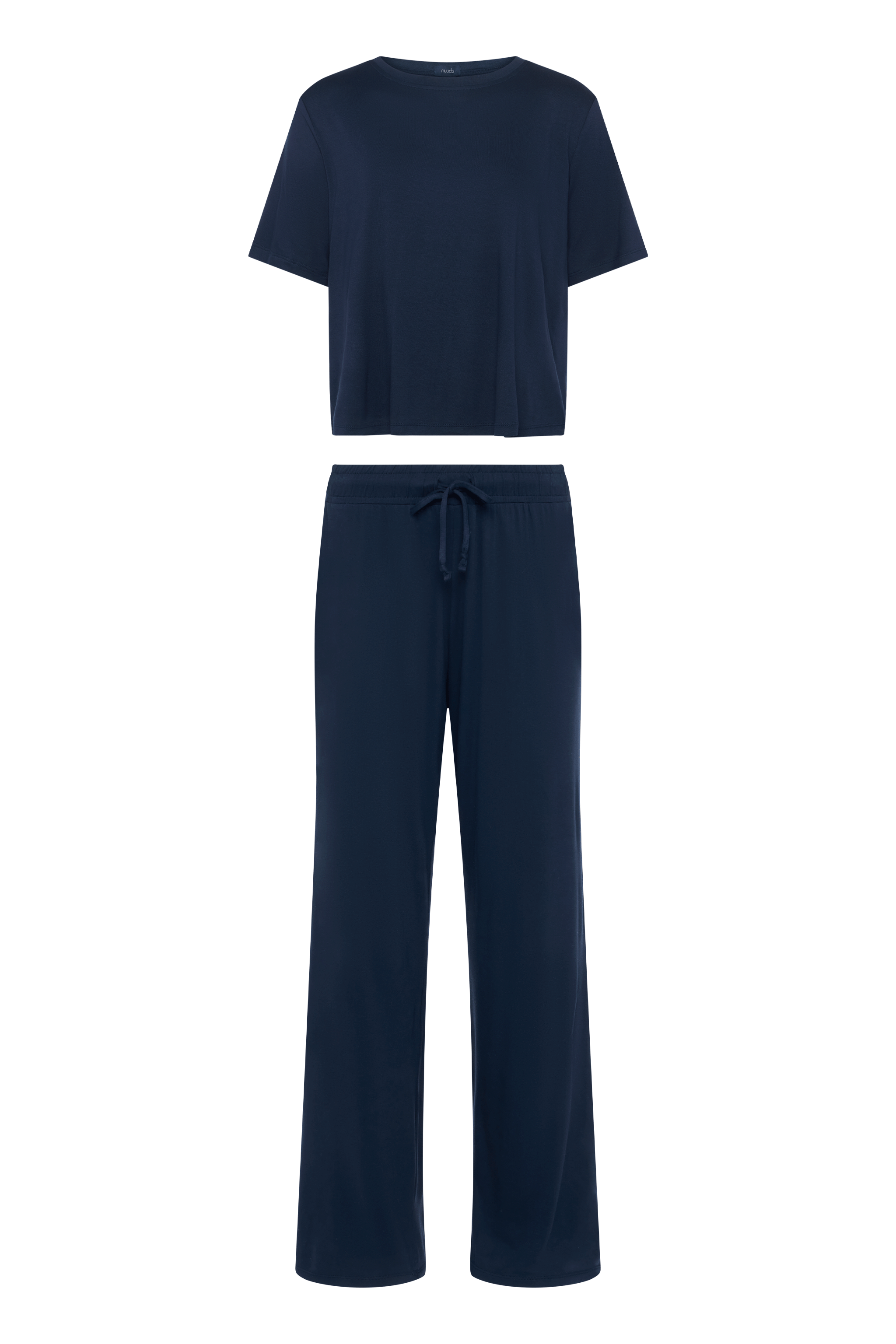nuuds women’s matching pajama set - soft cooling pajamas for women short sleeve + pant