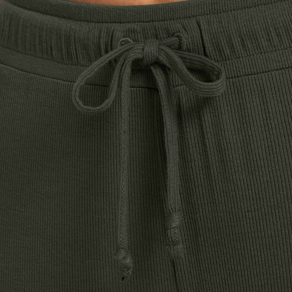 Ribbed Pajama Set | Darkest Olive
