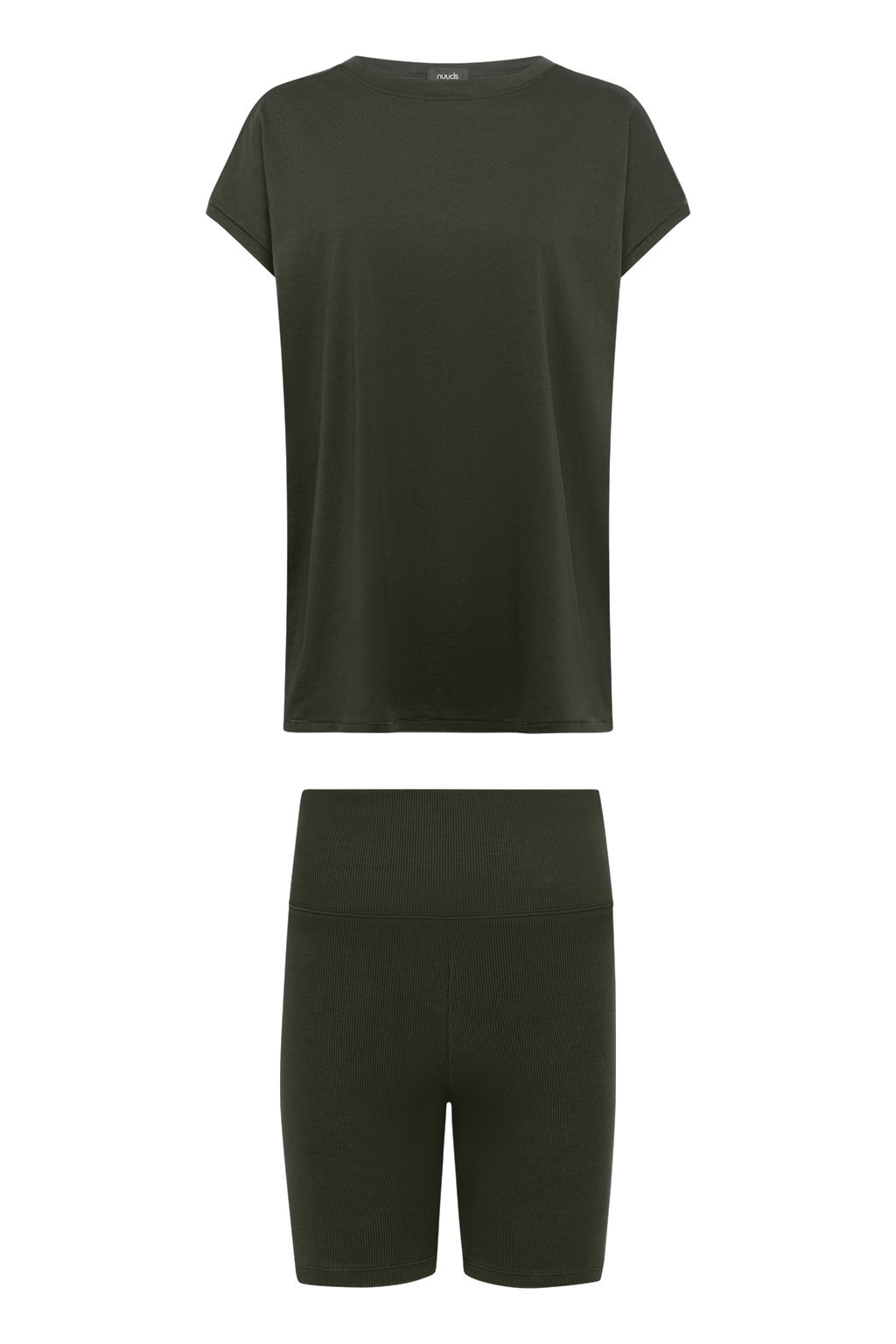 Ribbed Biker Short Set