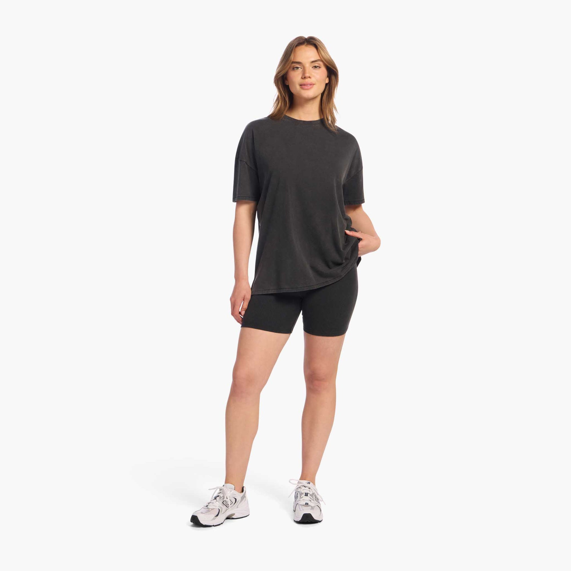 Ribbed Biker Short Set