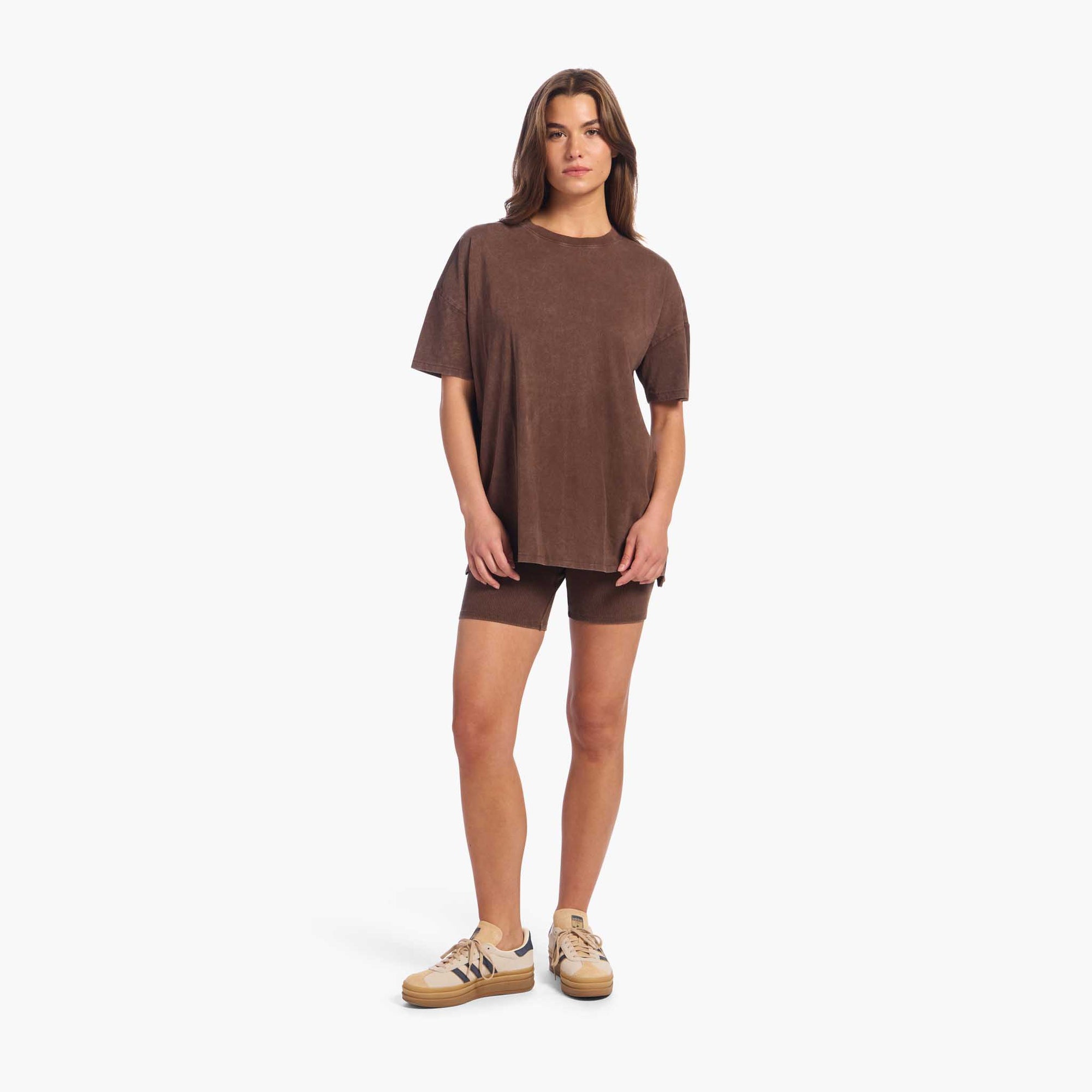 Ribbed Biker Short Set