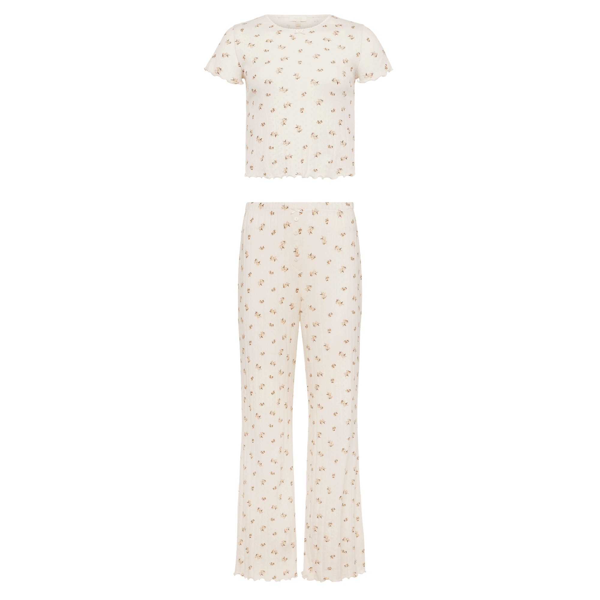 Pointelle Pajama Pant Set
