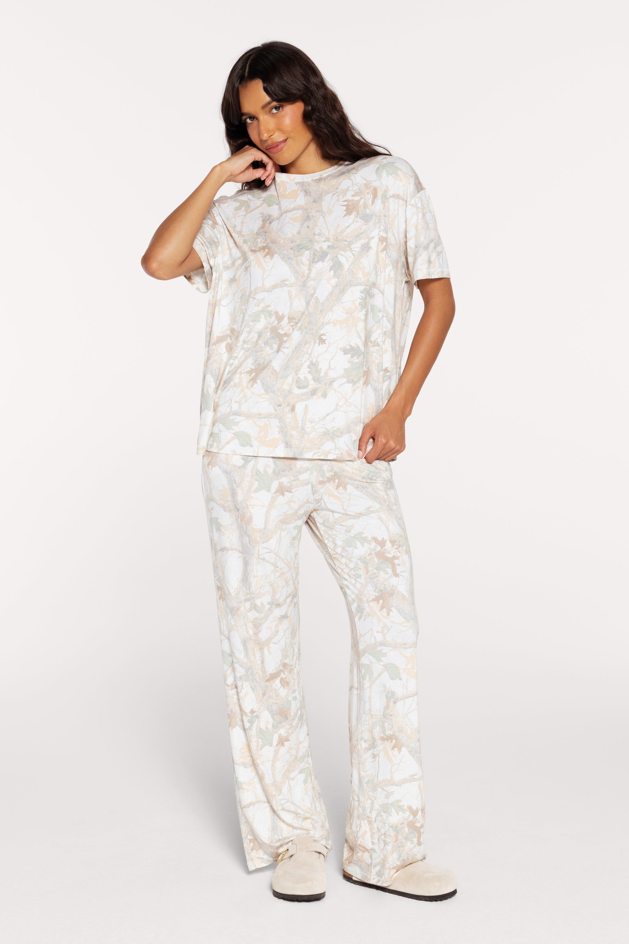 Color:nuuds Camo | Boyfriend Pajama Set