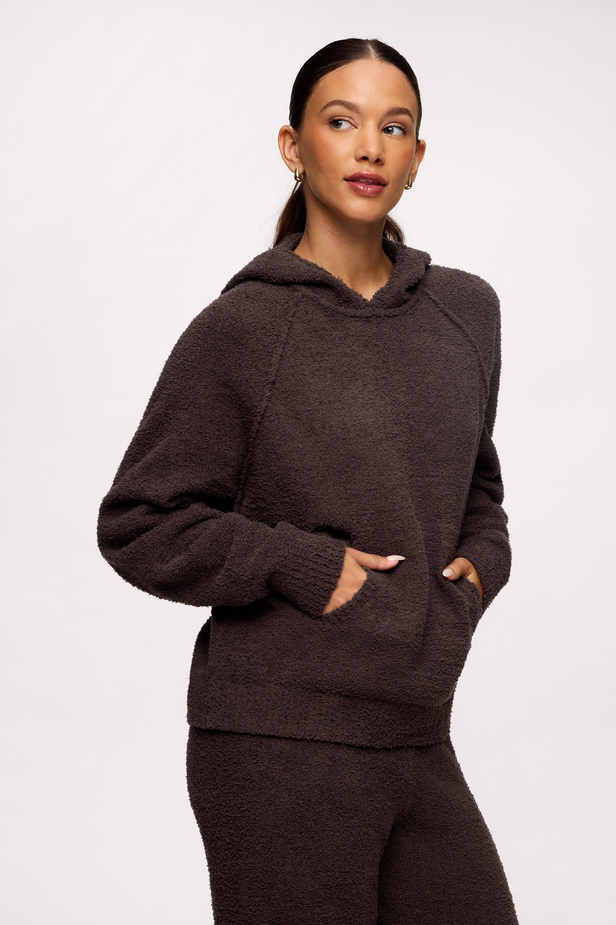 Teddy Sweater Set | Cozy Sweater Hoodie & Wide-Leg Sweat Set by nuuds